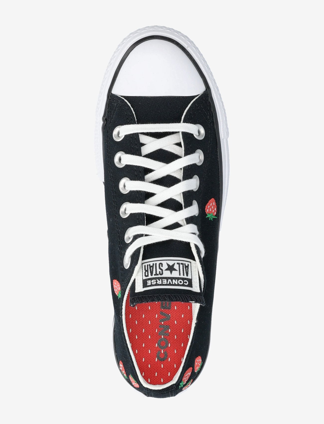 Converse - Chuck Taylor All Star Lift - låga sneakers - black/soft red/white - 3