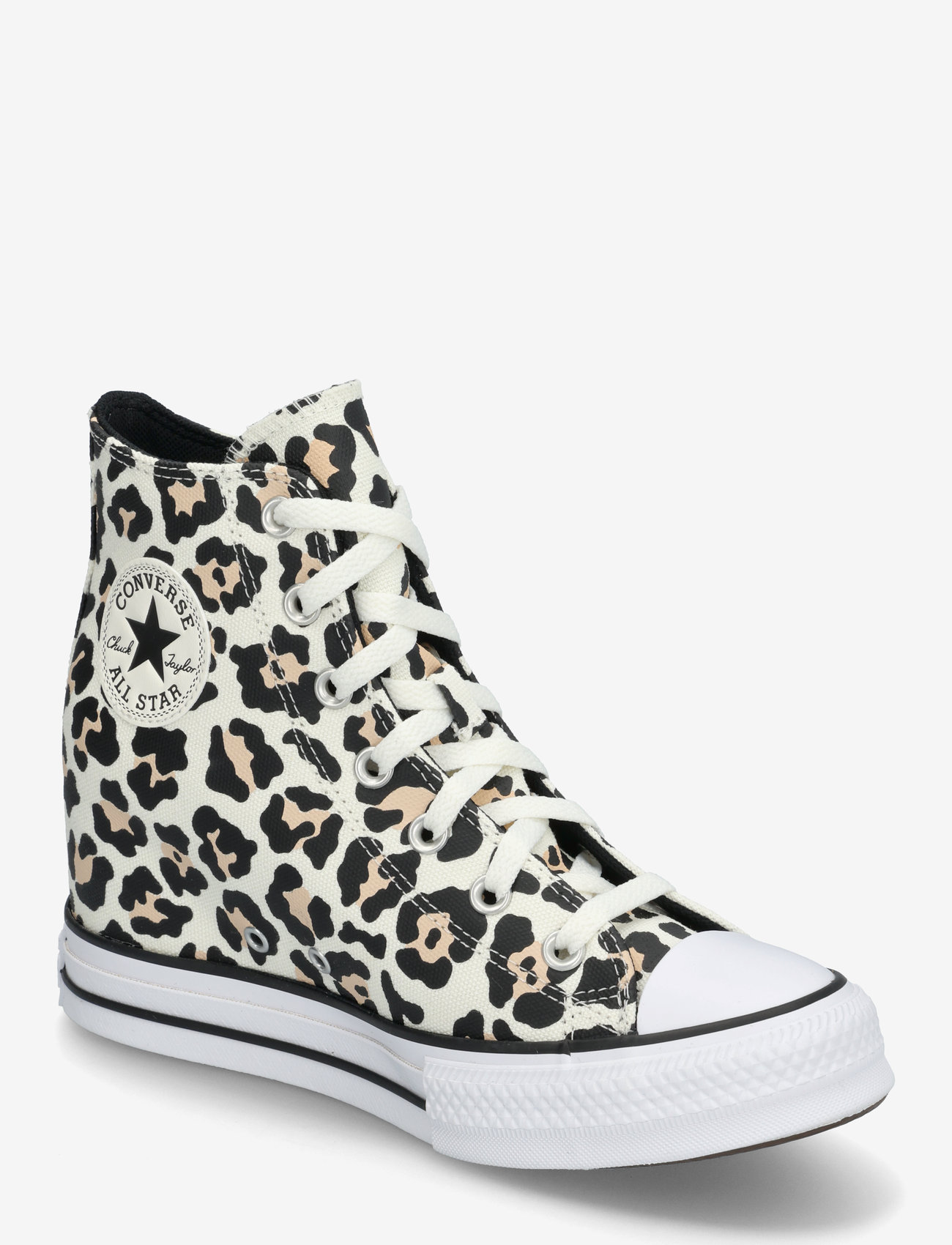 Converse - CTAS WEDGE HI EGRET/BLACK/COASTAL DUNE - höga sneakers - egret/black/coastal dune - 0