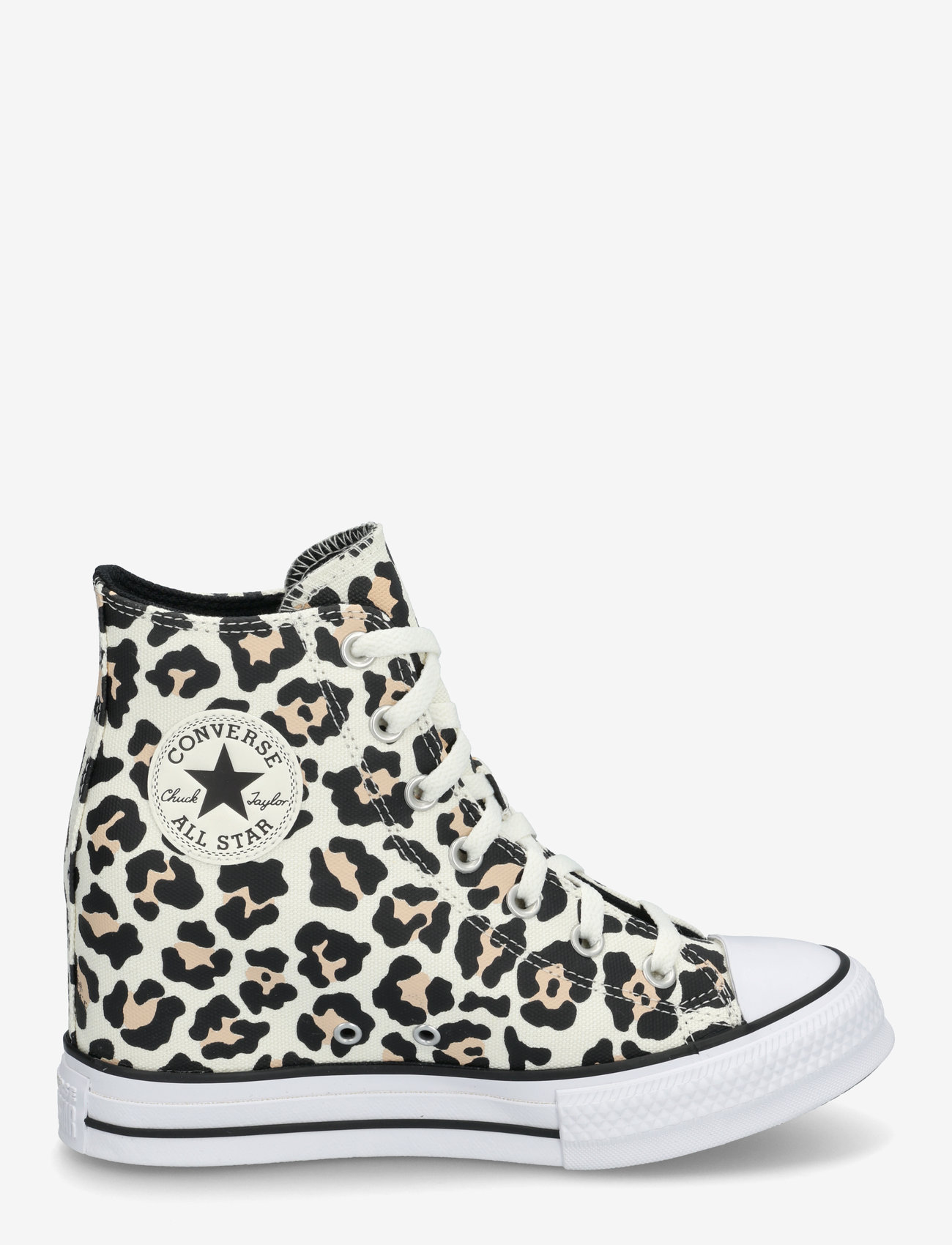 Converse - CTAS WEDGE HI EGRET/BLACK/COASTAL DUNE - höga sneakers - egret/black/coastal dune - 1