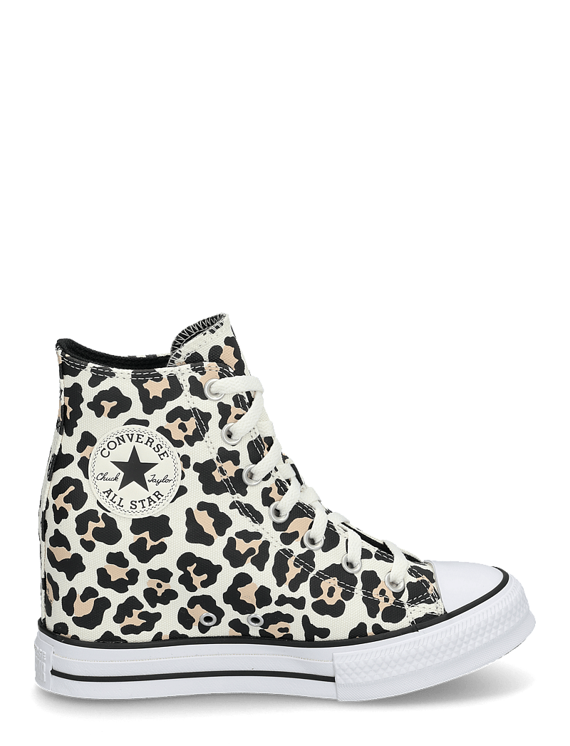 Converse - CTAS WEDGE HI EGRET/BLACK/COASTAL DUNE - höga sneakers - egret/black/coastal dune - 1