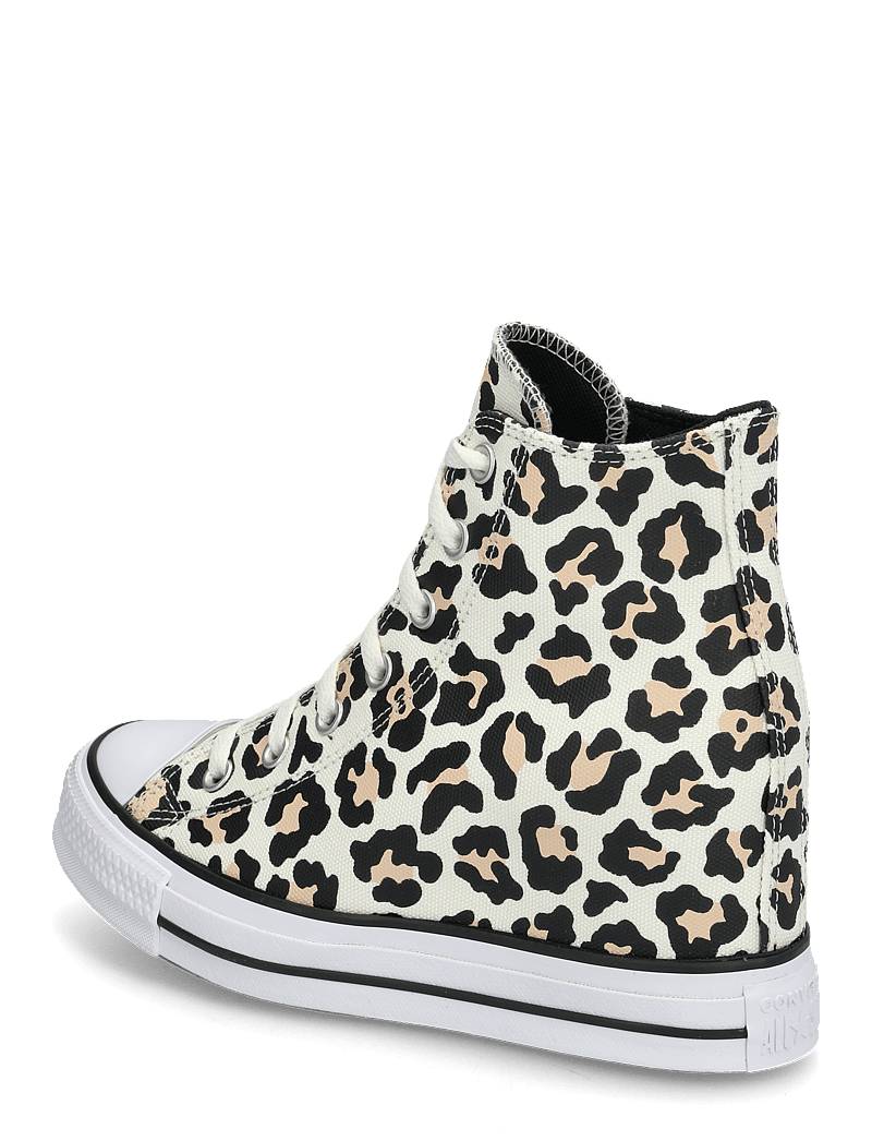 Converse - CTAS WEDGE HI EGRET/BLACK/COASTAL DUNE - höga sneakers - egret/black/coastal dune - 2
