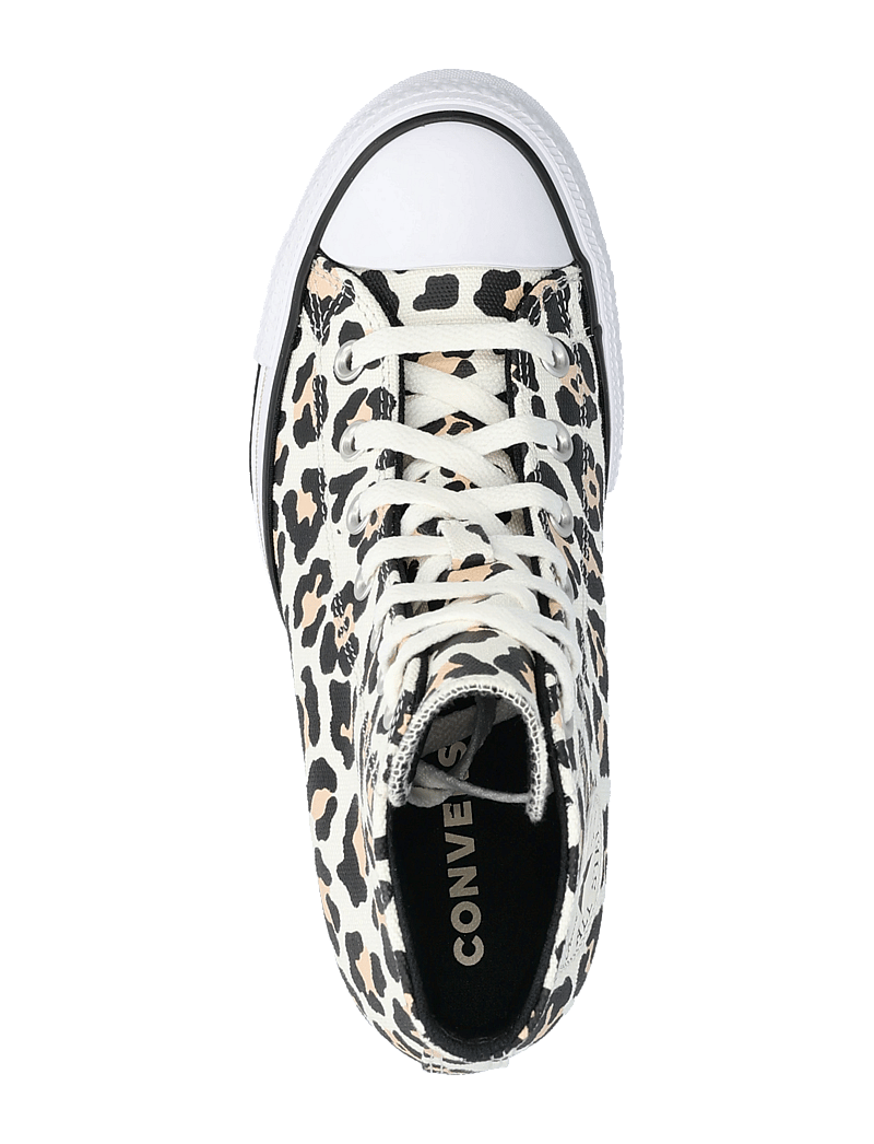 Converse - CTAS WEDGE HI EGRET/BLACK/COASTAL DUNE - höga sneakers - egret/black/coastal dune - 3