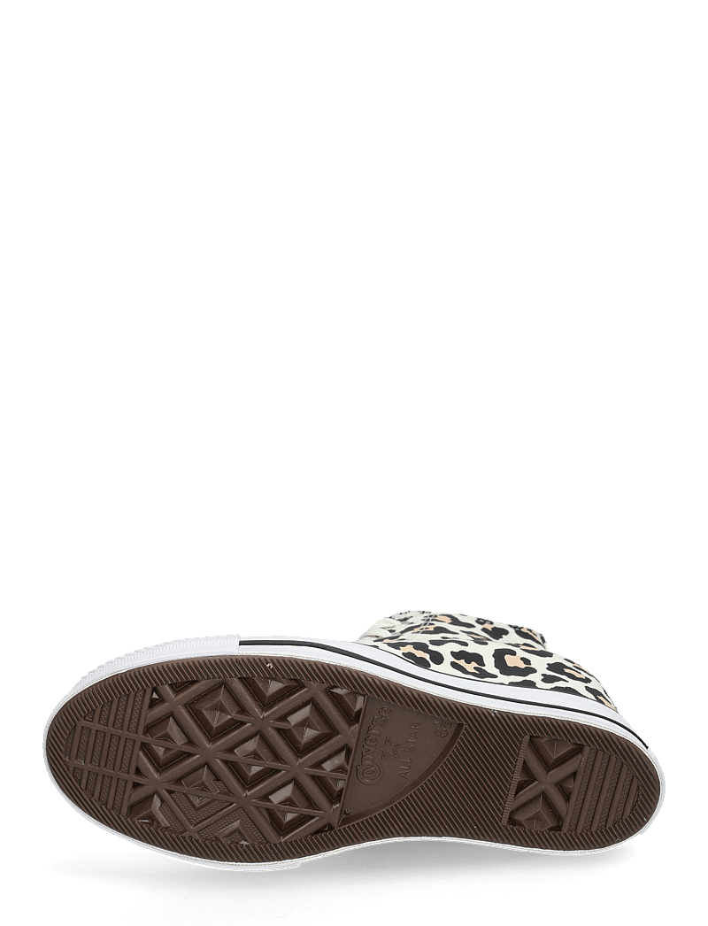 Converse - CTAS WEDGE HI EGRET/BLACK/COASTAL DUNE - höga sneakers - egret/black/coastal dune - 4