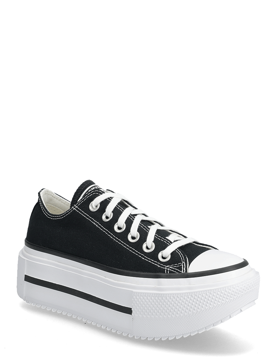 Converse - CHUCK TAYLOR ALL STAR LIFT DOUBLE STACK - låga sneakers - black/white/black - 0