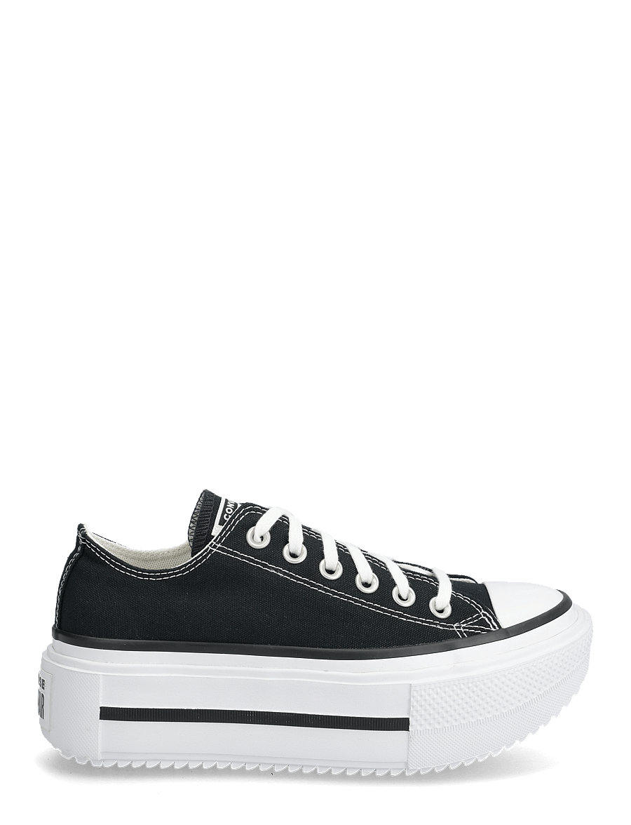 Converse - CHUCK TAYLOR ALL STAR LIFT DOUBLE STACK - låga sneakers - black/white/black - 1