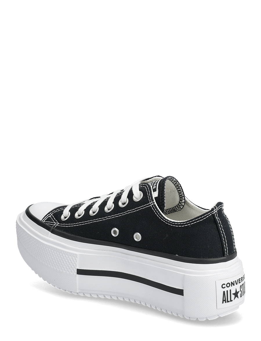 Converse - CHUCK TAYLOR ALL STAR LIFT DOUBLE STACK - låga sneakers - black/white/black - 2