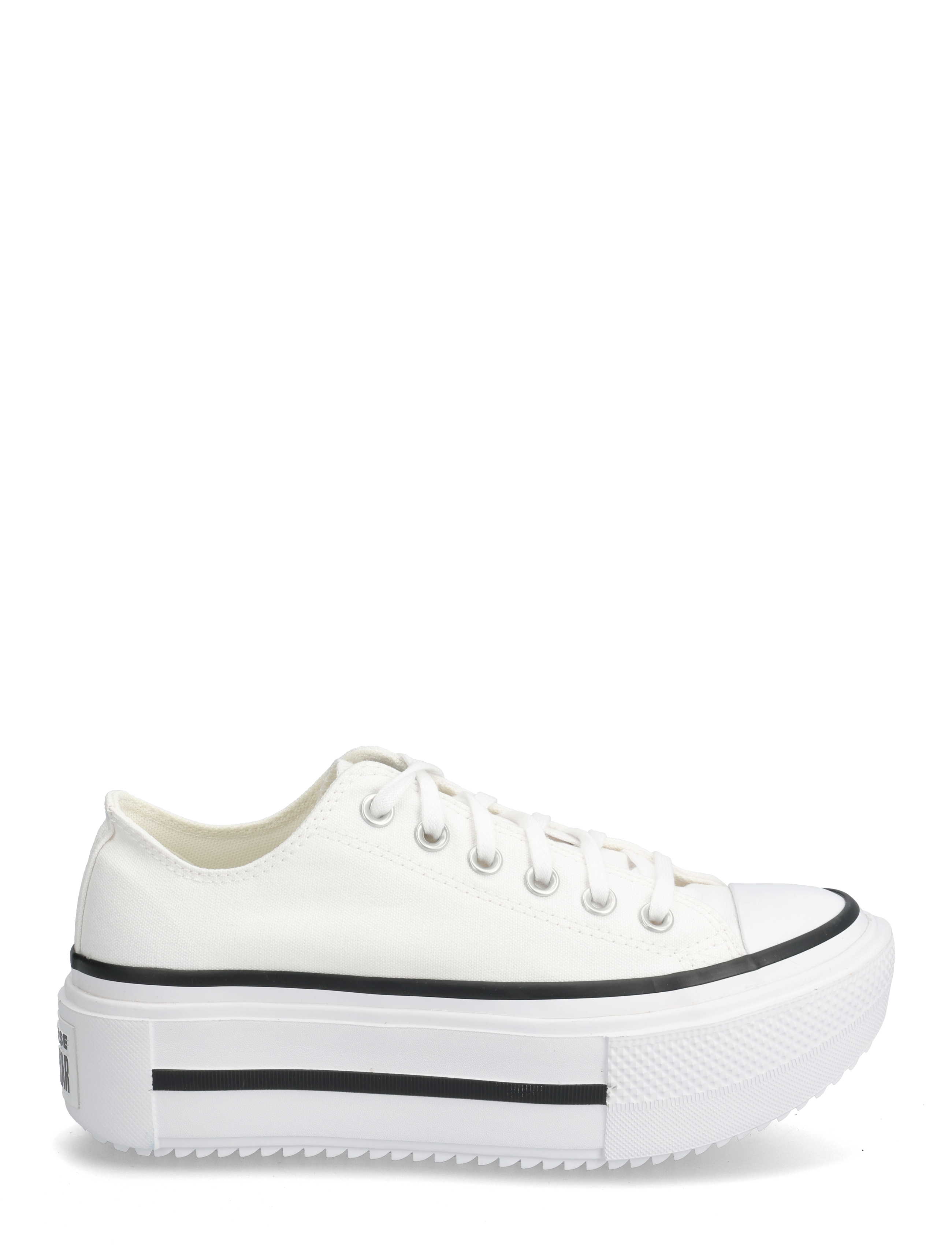 Converse - Chuck Taylor All Star Lift Double Stack - lágir strigaskór - white/black/white - 1