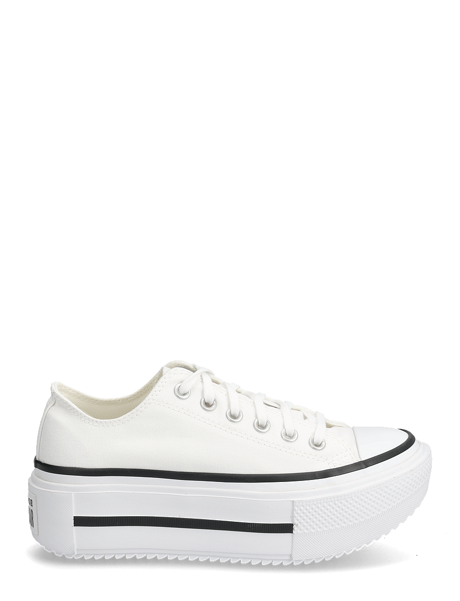 Converse - CHUCK TAYLOR ALL STAR LIFT DOUBLE STACK - låga sneakers - white/black/white - 1