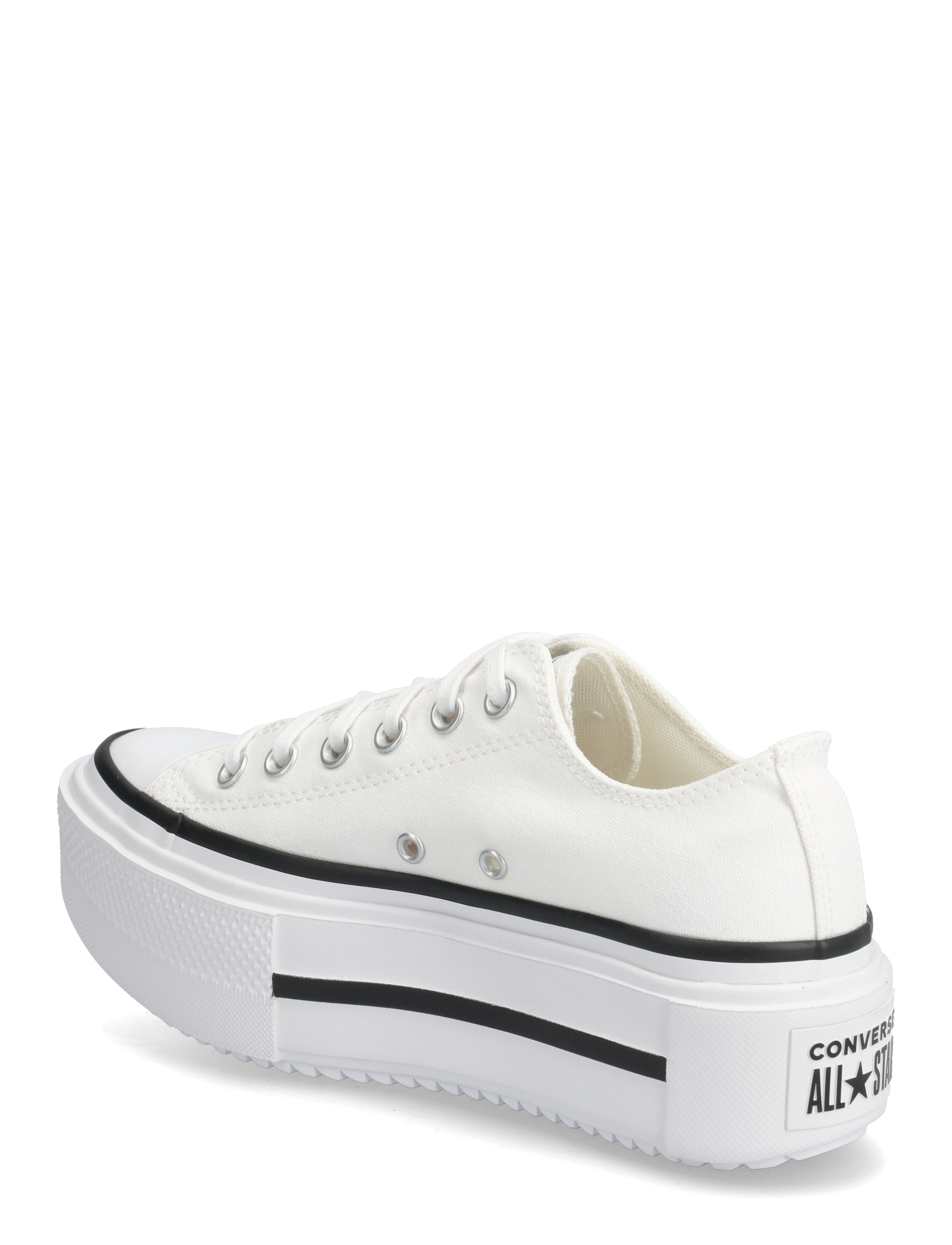 Converse - Chuck Taylor All Star Lift Double Stack - lágir strigaskór - white/black/white - 2