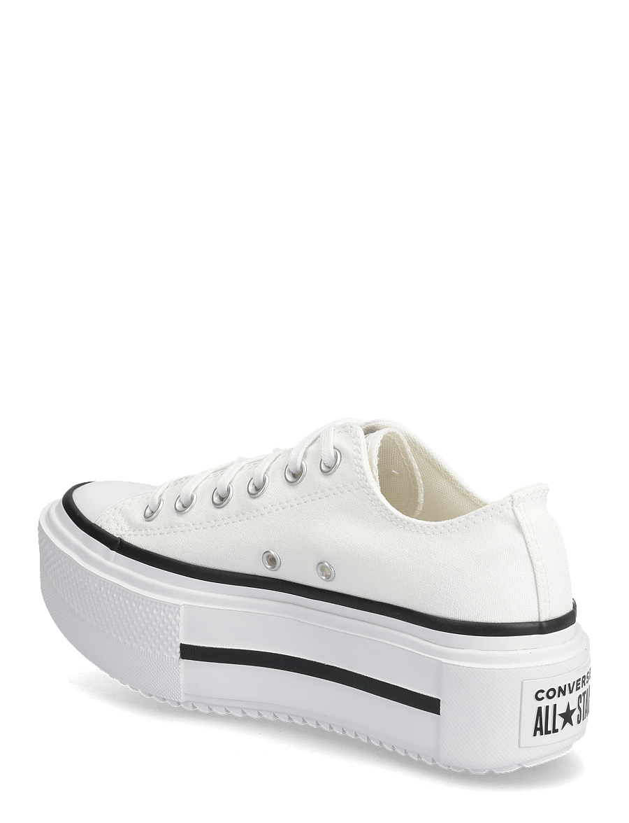 Converse - CHUCK TAYLOR ALL STAR LIFT DOUBLE STACK - låga sneakers - white/black/white - 2