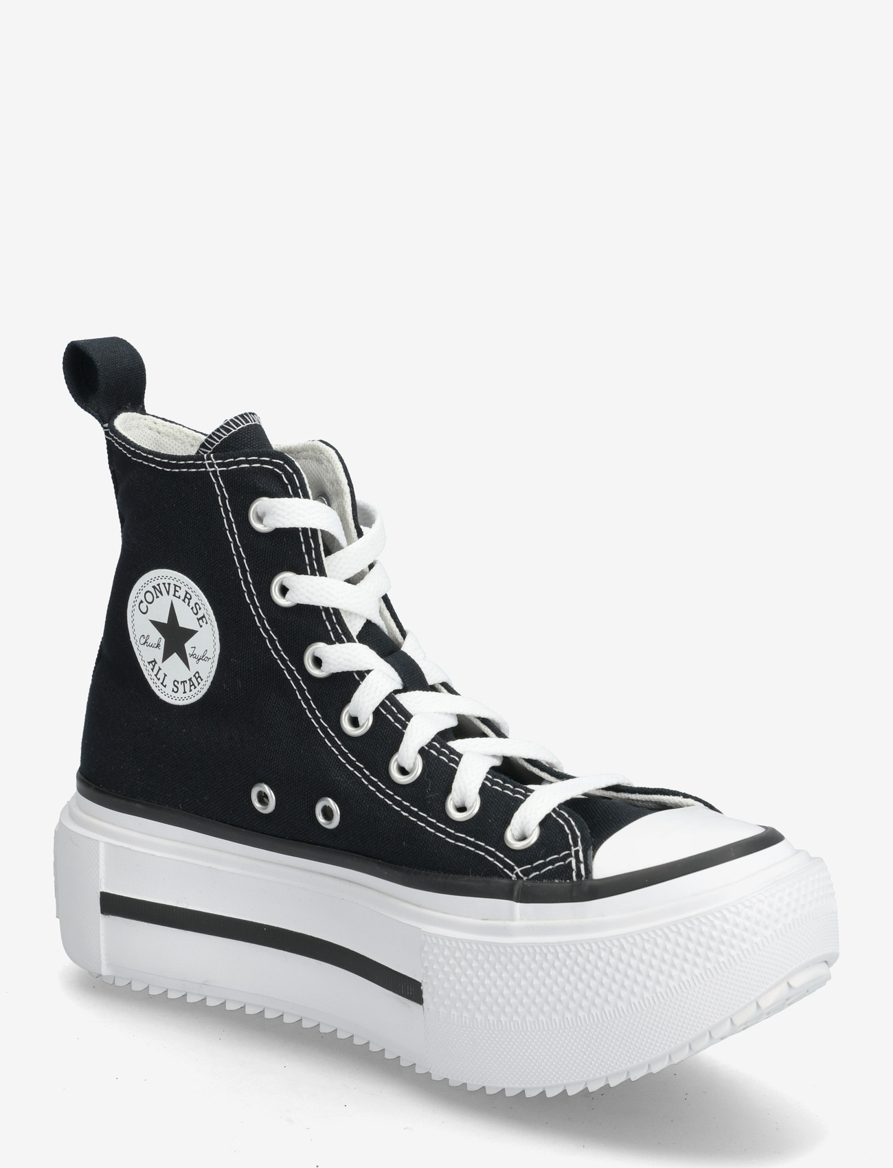 Converse - Chuck Taylor All Star Lift Double Stack - madala säärega tossud - black/white/egret - 0