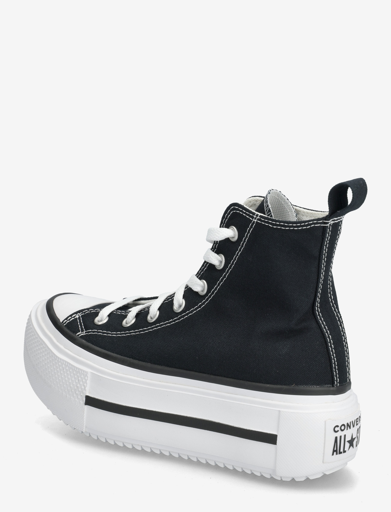 Converse - Chuck Taylor All Star Lift Double Stack - madala säärega tossud - black/white/egret - 2