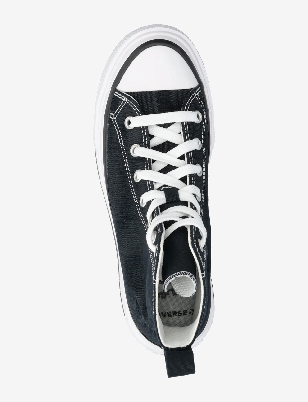 Converse - Chuck Taylor All Star Lift Double Stack - madala säärega tossud - black/white/egret - 3