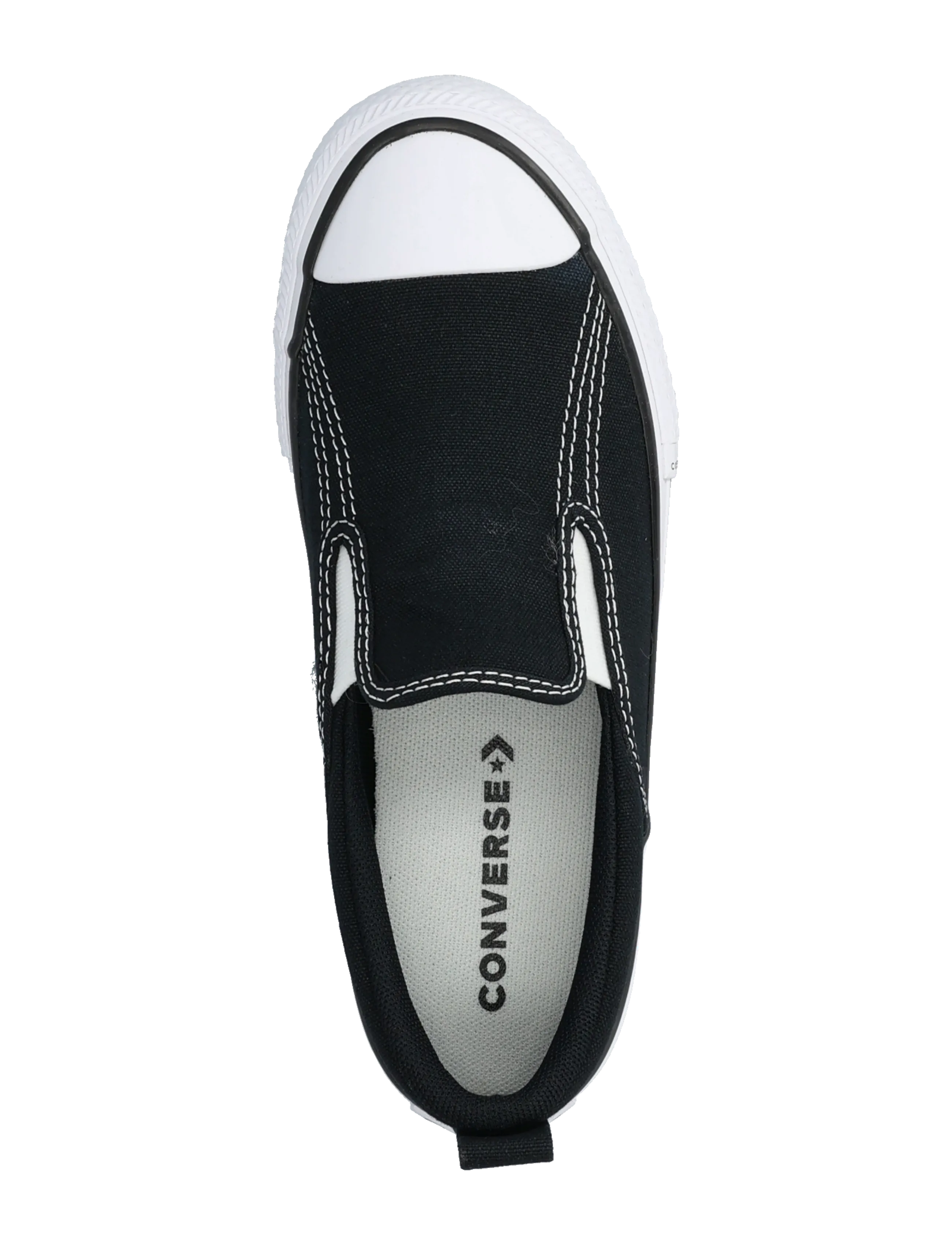 Converse - CTAS MALDEN STREET SLIP BLACK/WHITE - lave sneakers - black - 3