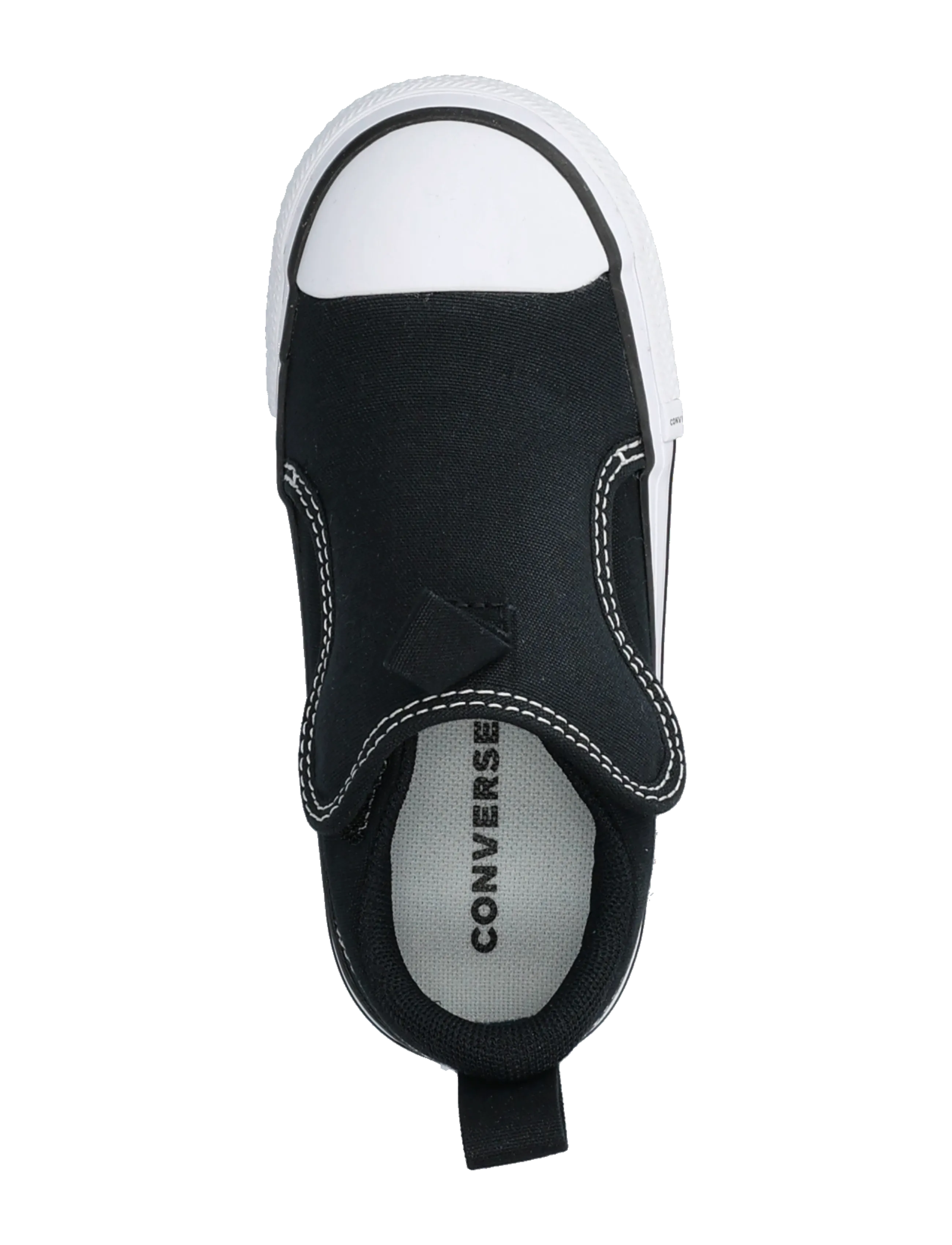 Converse - CTAS MALDEN STREET SLIP BLACK/WHITE - canva sneakers - black - 3