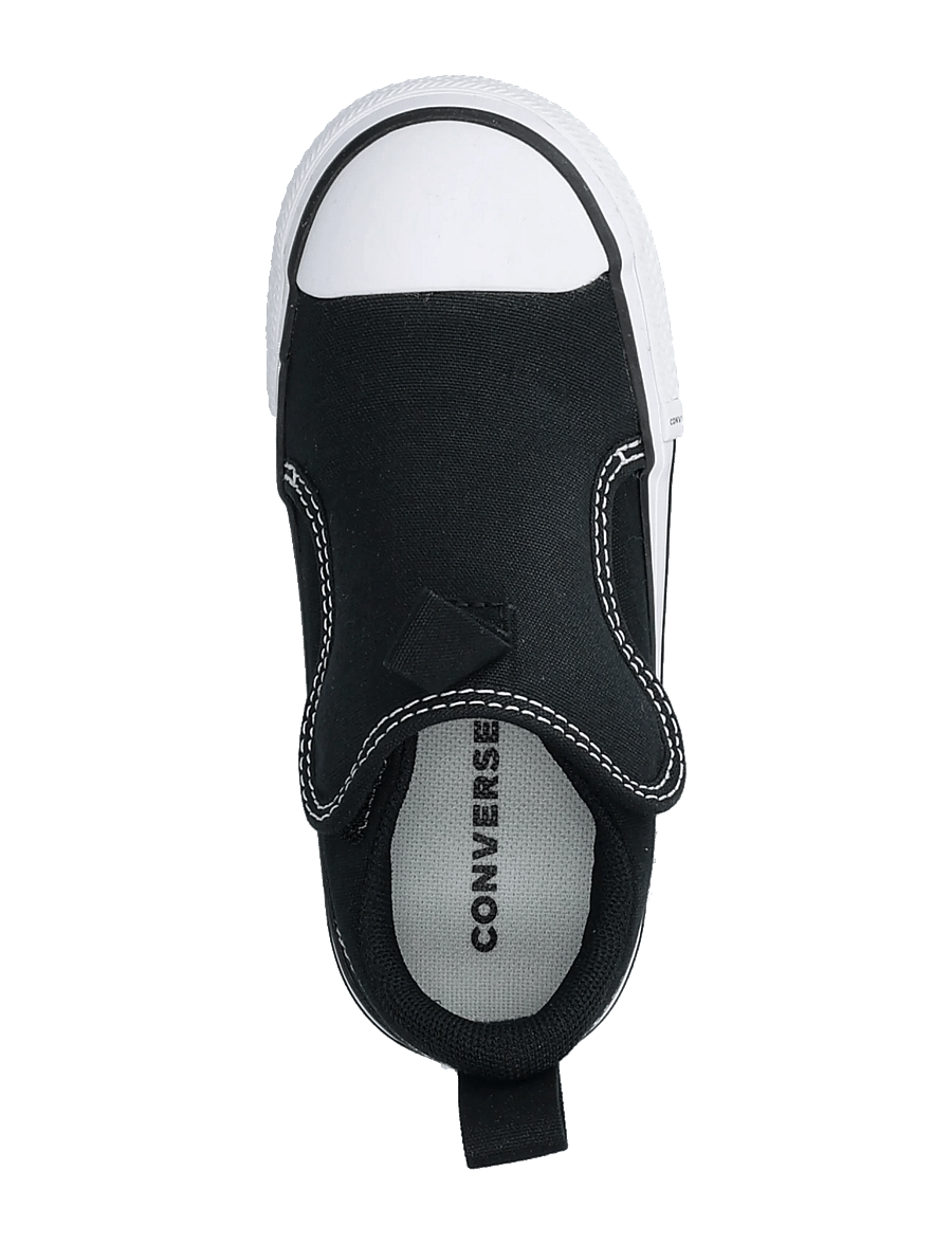 Converse - CTAS MALDEN STREET SLIP BLACK/WHITE - canva botased - black - 3