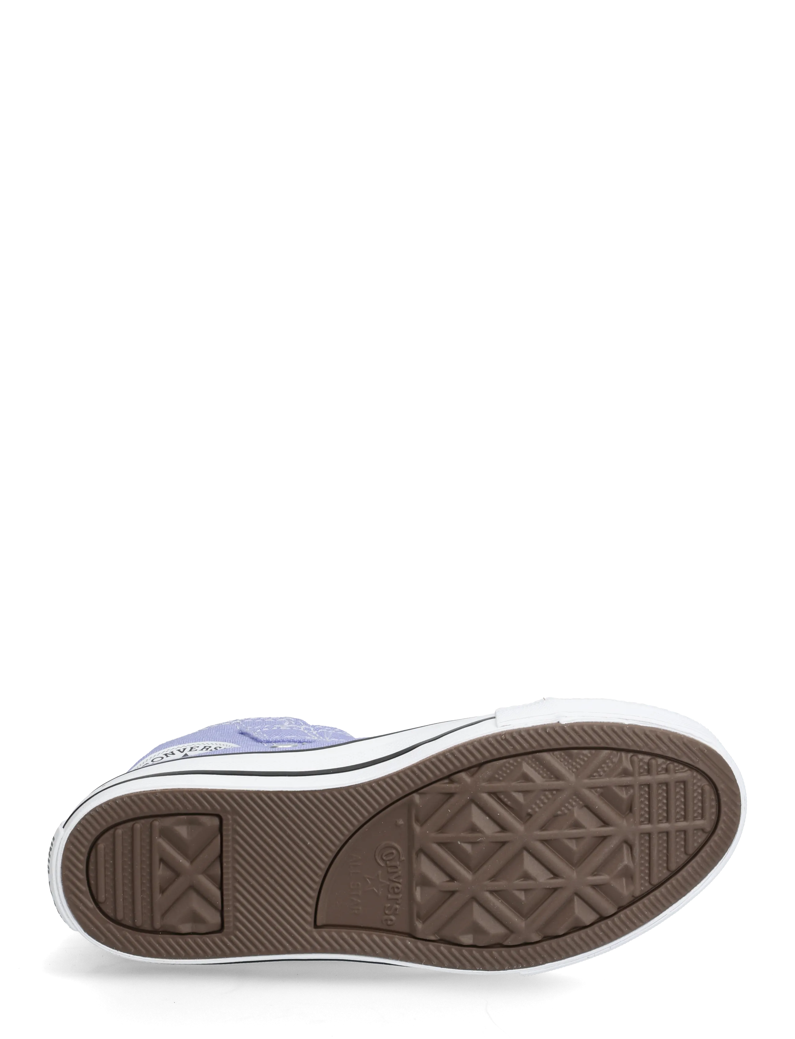 Converse - CTAS 1V HI VERY PERI/WHITE/EGRET - high-top sneakers - violet - 4