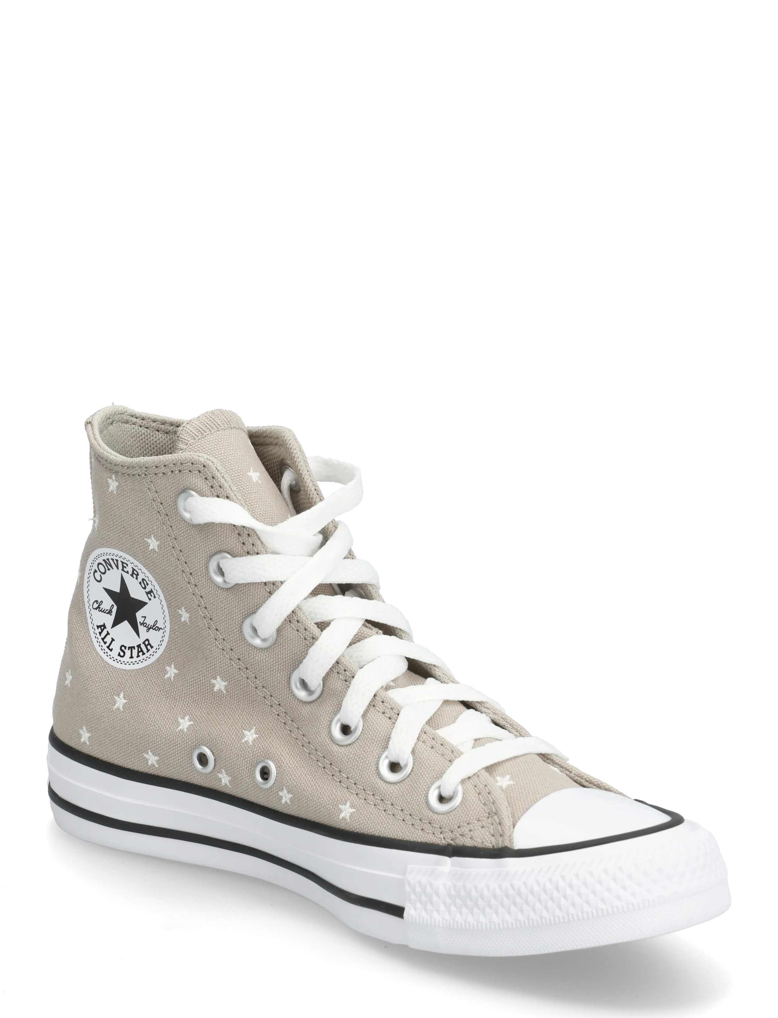 Converse Chuck Taylor All Star, Kvinder, Høje Sneakers Med Stjernemønster, Grå, Str: 45