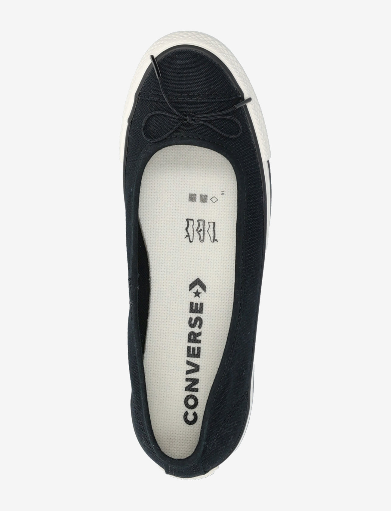 Converse - Chuck Taylor All Star Dainty Ballerina - låga sneakers - black/egret/black - 3