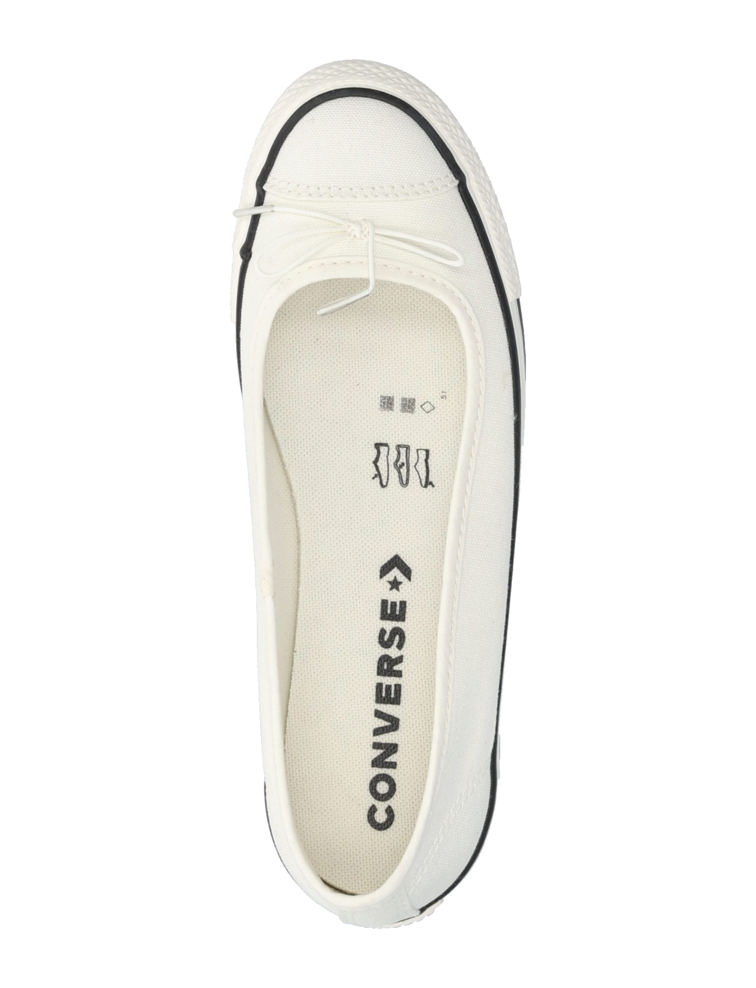 Converse - Chuck Taylor All Star Dainty Ballerina - low top sneakers - egret/black/egret - 3