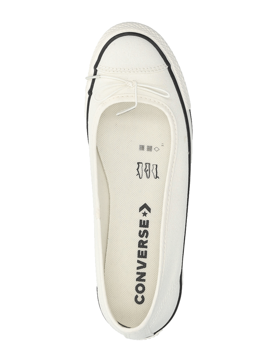 Converse - Chuck Taylor All Star Dainty Ballerina - lave sneakers - egret/black/egret - 3