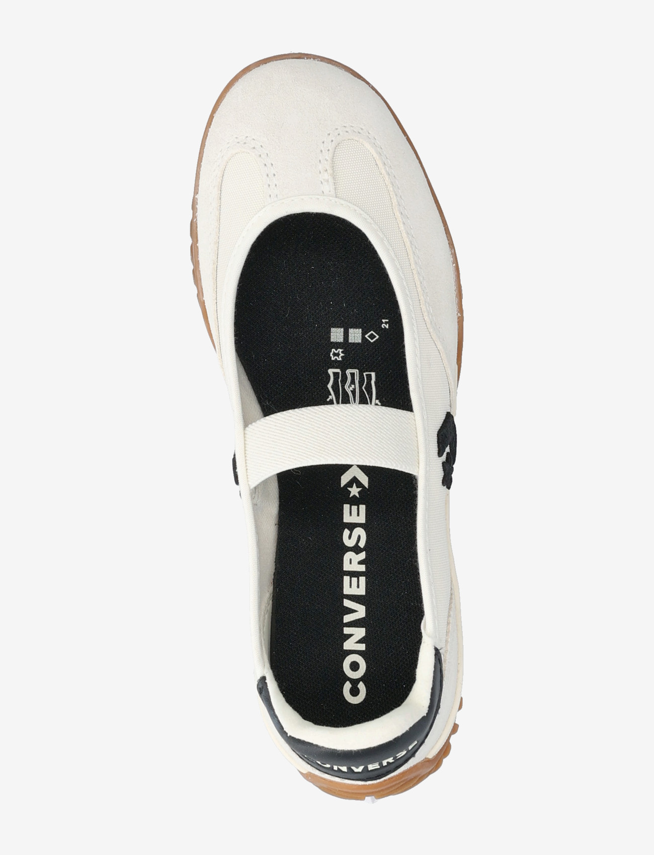 Converse - Run Star Trainer Ballet Flat - madala säärega tossud - egret/black/gum - 3