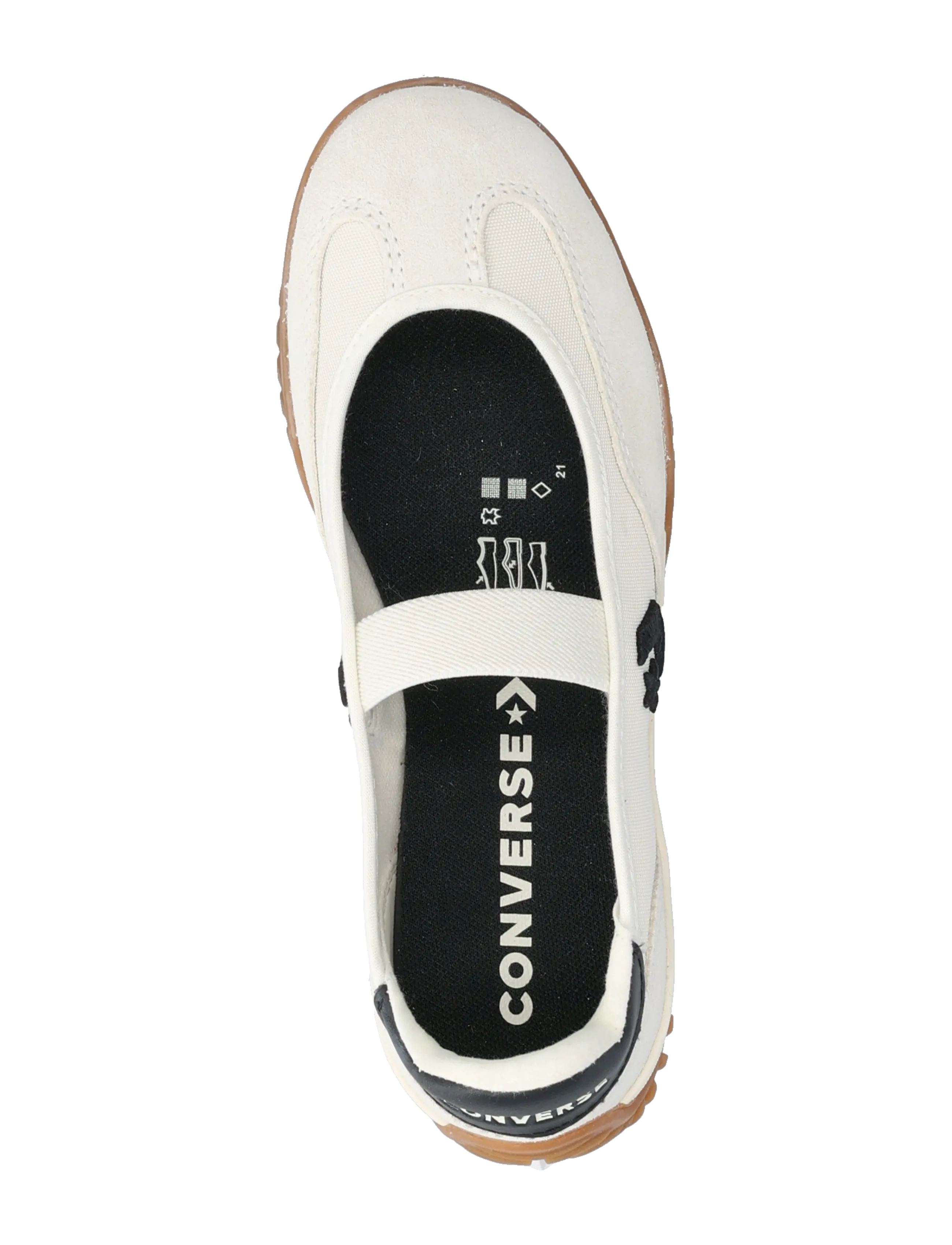 Converse - Run Star Trainer Ballet Flat - niedrige sneakers - egret/black/gum - 3