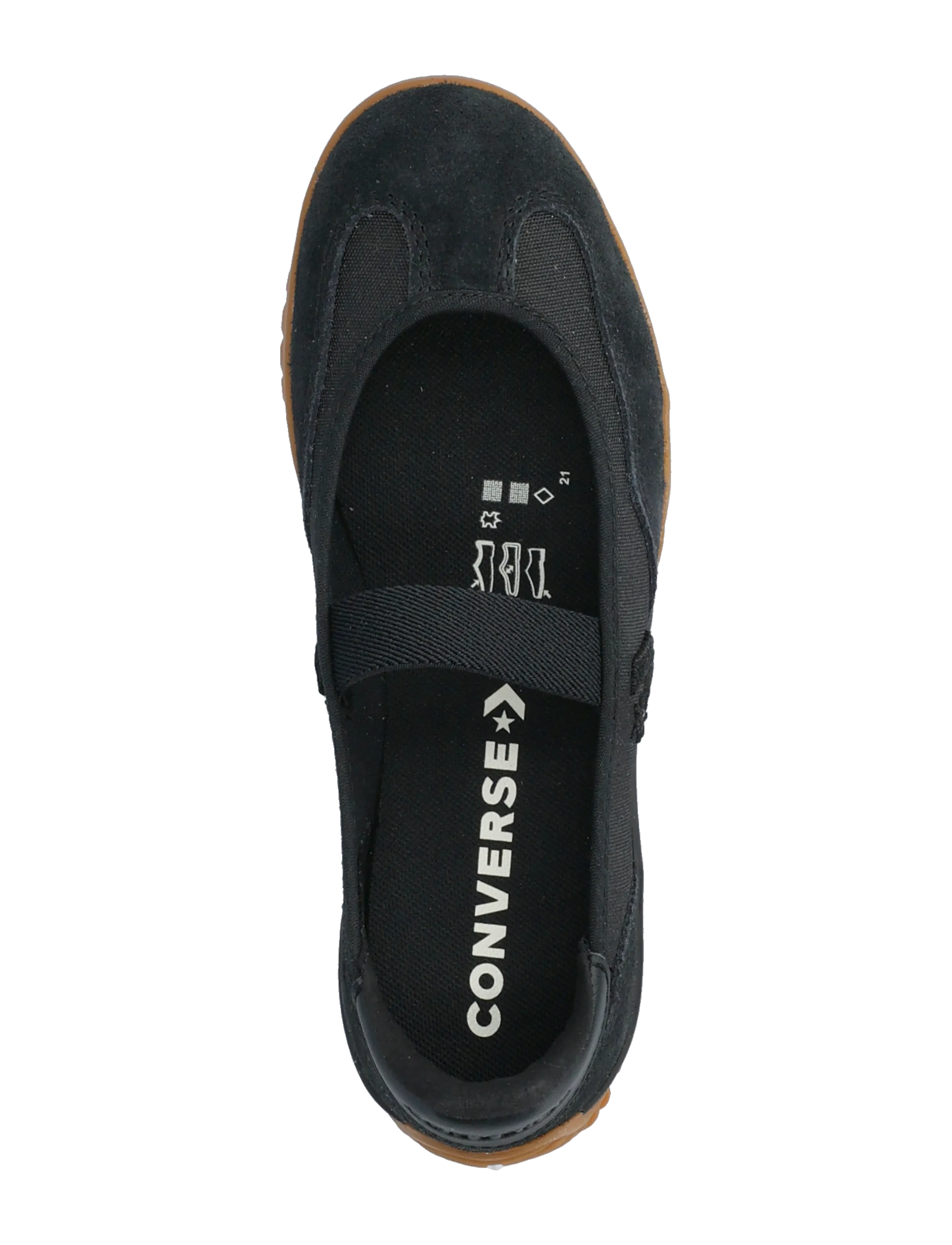 Converse - Run Star Trainer Ballet Flat - niedrige sneakers - black/black/gum - 3
