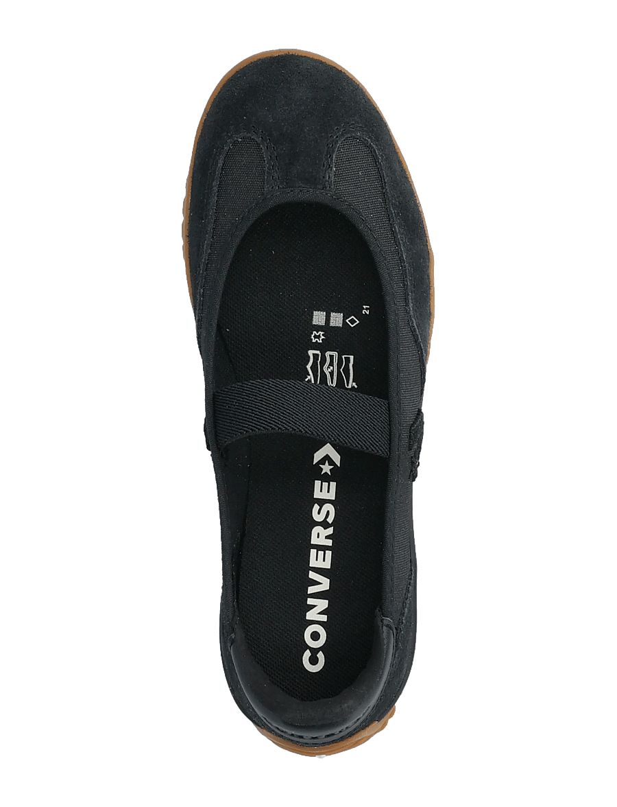 Converse - Run Star Trainer Ballet Flat - niedrige sneakers - black/black/gum - 3