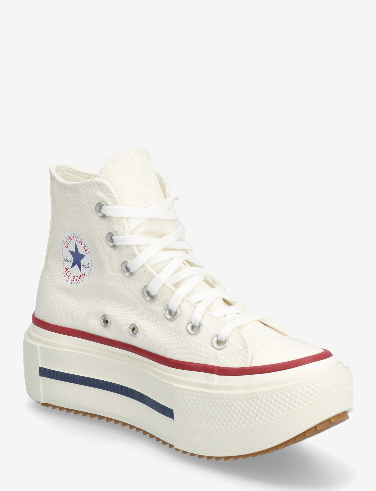 Converse - Chuck Taylor All Star Lift Double Stack - høje sneakers - egret/egret/garnet - 0