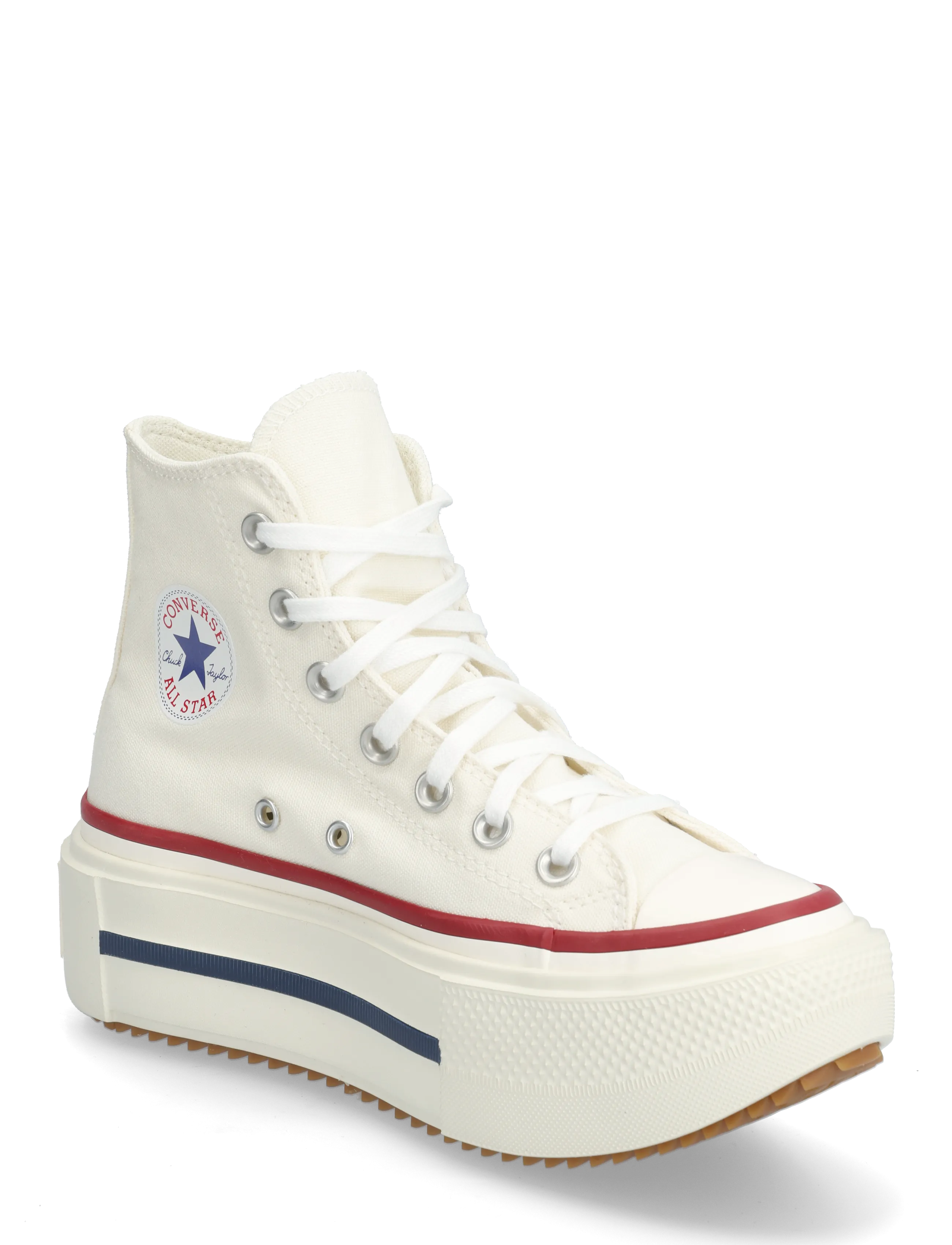 Converse Chuck Taylor All Star Lift Double Stack - Hohe Sneakers - EGRET/EGRET/GARNET / cream