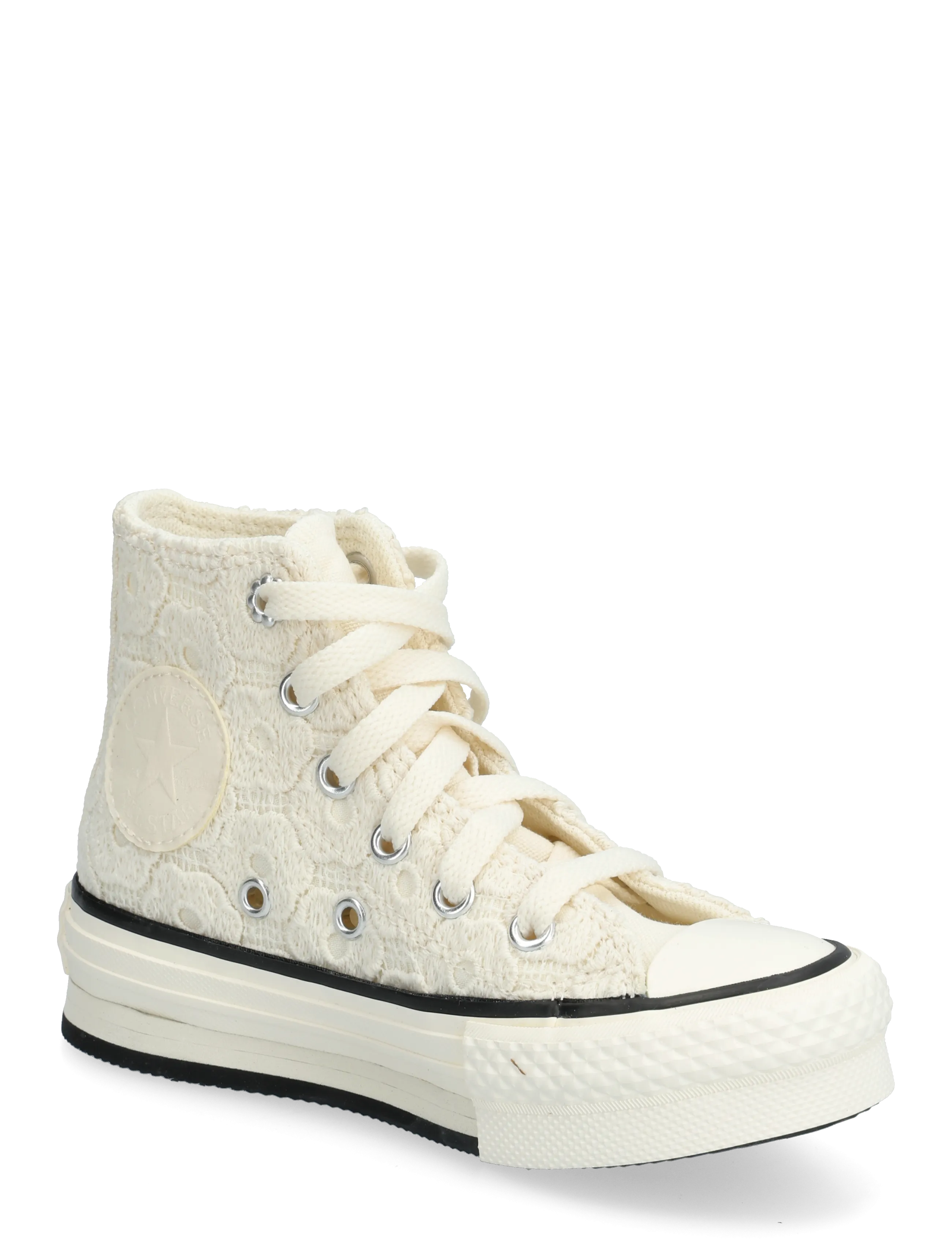 Converse Chuck Taylor All Star Eva Lift, Høje Blonde Plateau Sneakers, Cream, Str: 29