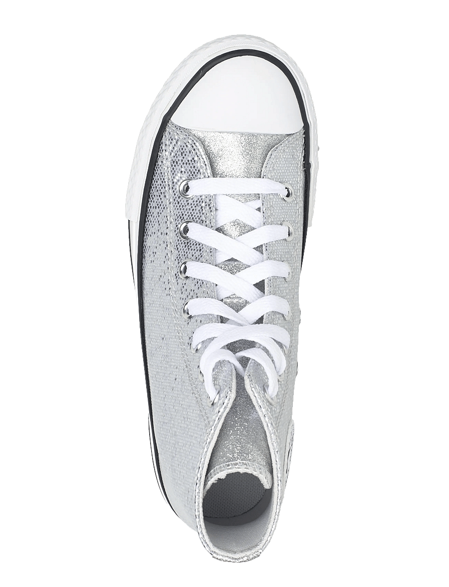 Converse - CHUCK TAYLOR ALL STAR EVA LIFT - baskets en toile - silver/white/barely grey - 3