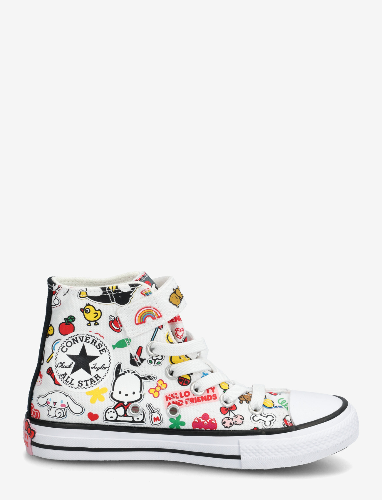 Converse - Chuck Taylor All Star 1V - tyg sneakers - white/white/black - 1