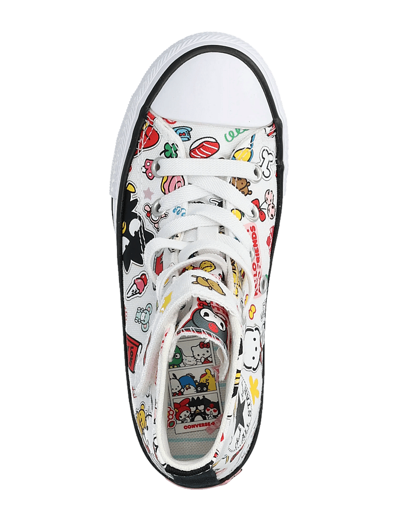 Converse - Chuck Taylor All Star 1V - tyg sneakers - white/white/black - 3