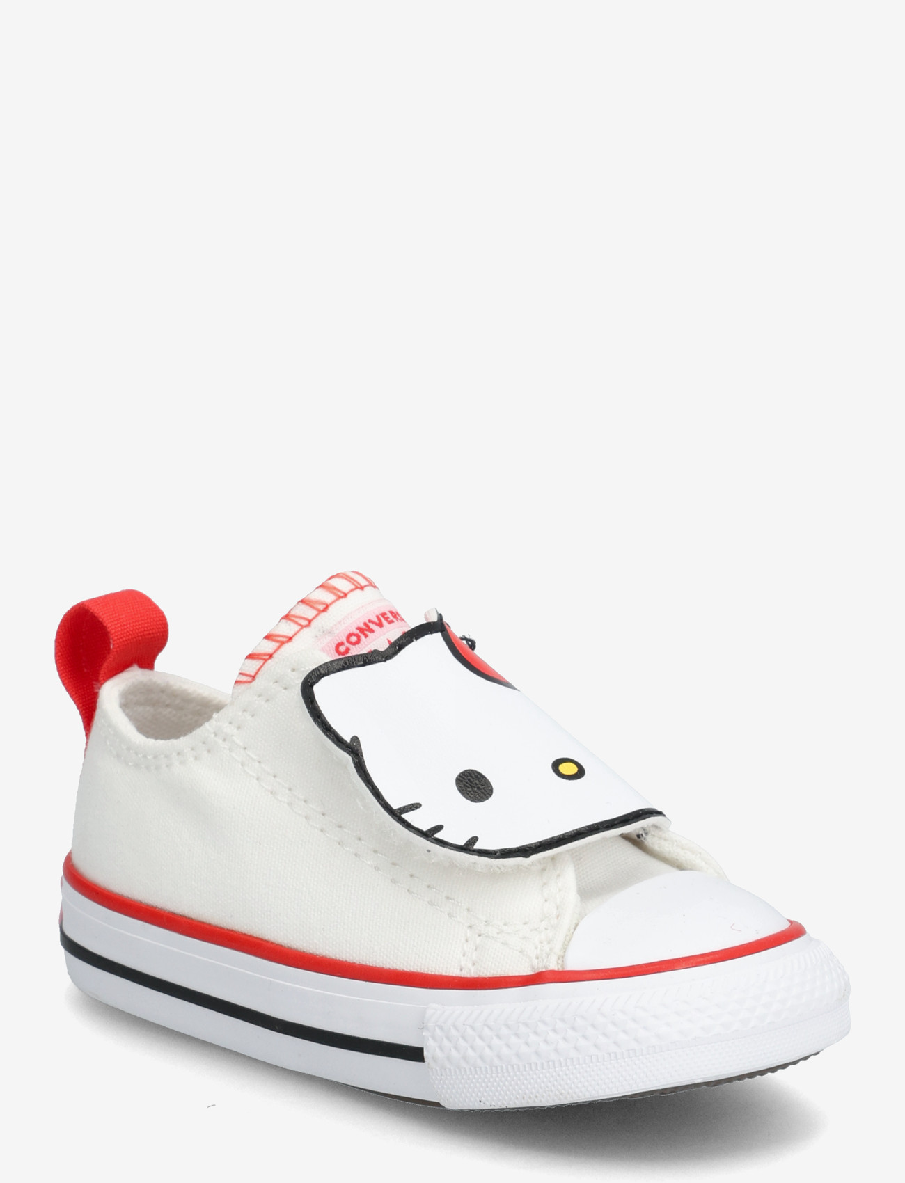 Converse - Chuck Taylor All Star 2V - tyg sneakers - white/white/red - 0