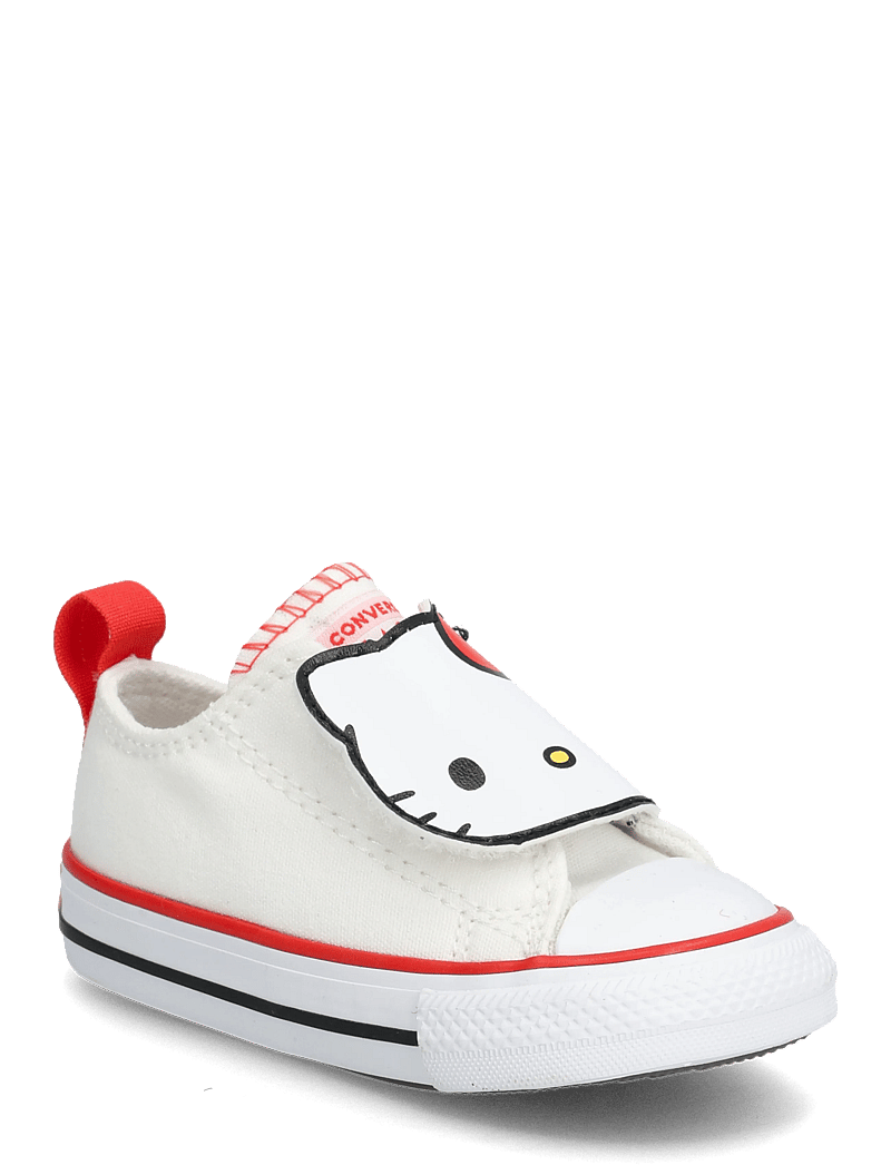 Converse - Chuck Taylor All Star 2V - tyg sneakers - white/white/red - 0