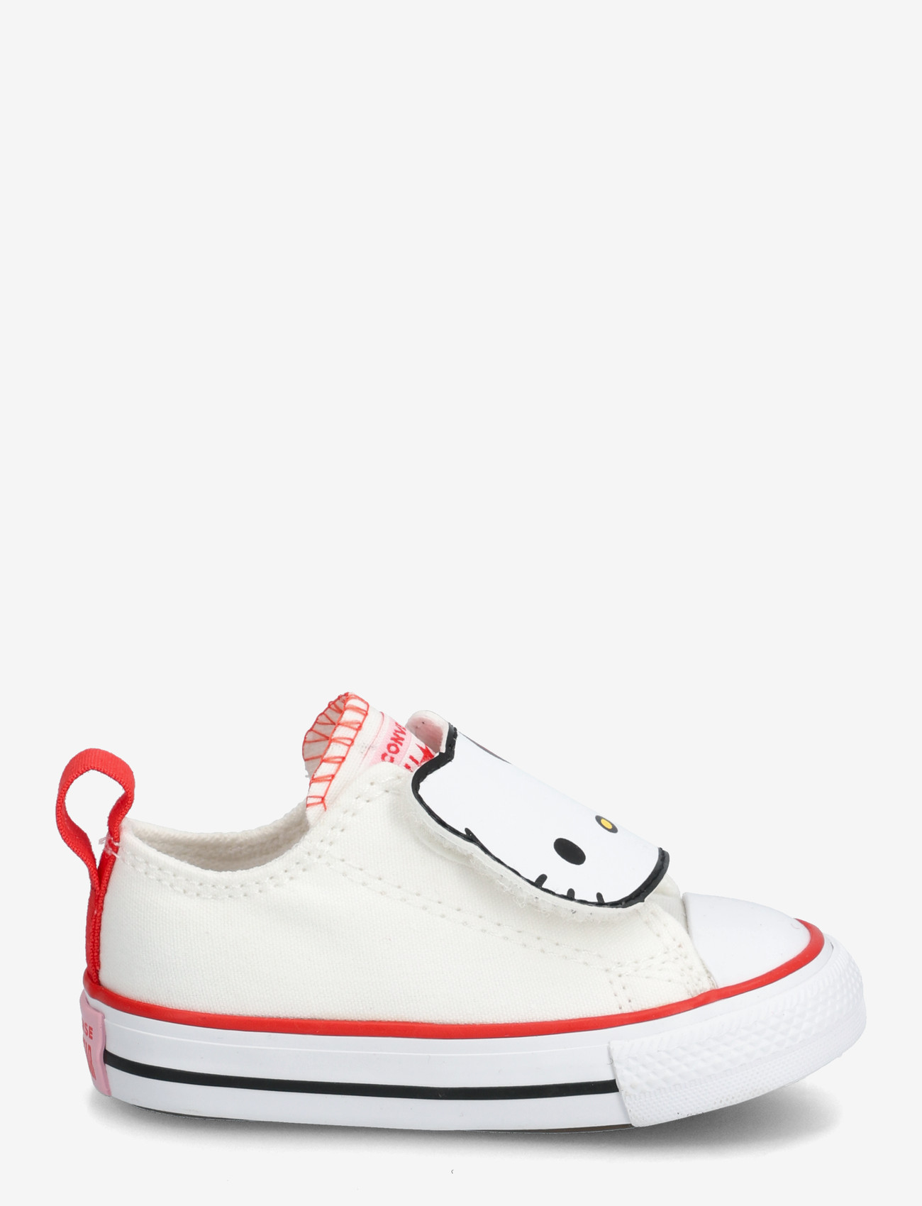 Converse - Chuck Taylor All Star 2V - tyg sneakers - white/white/red - 1