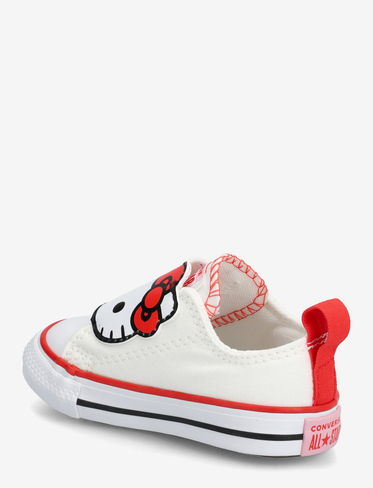 Converse - Chuck Taylor All Star 2V - tyg sneakers - white/white/red - 2