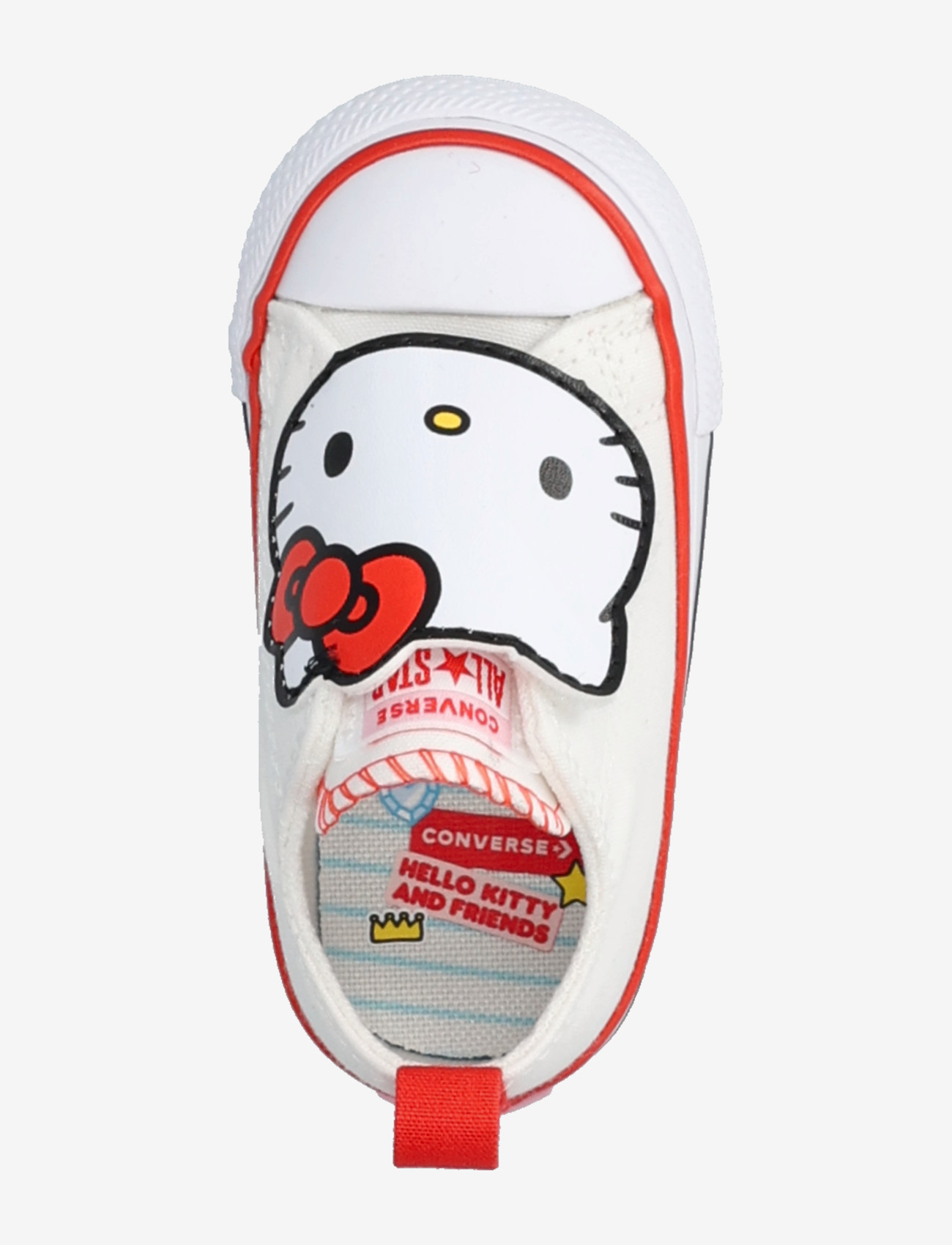 Converse - Chuck Taylor All Star 2V - tyg sneakers - white/white/red - 3