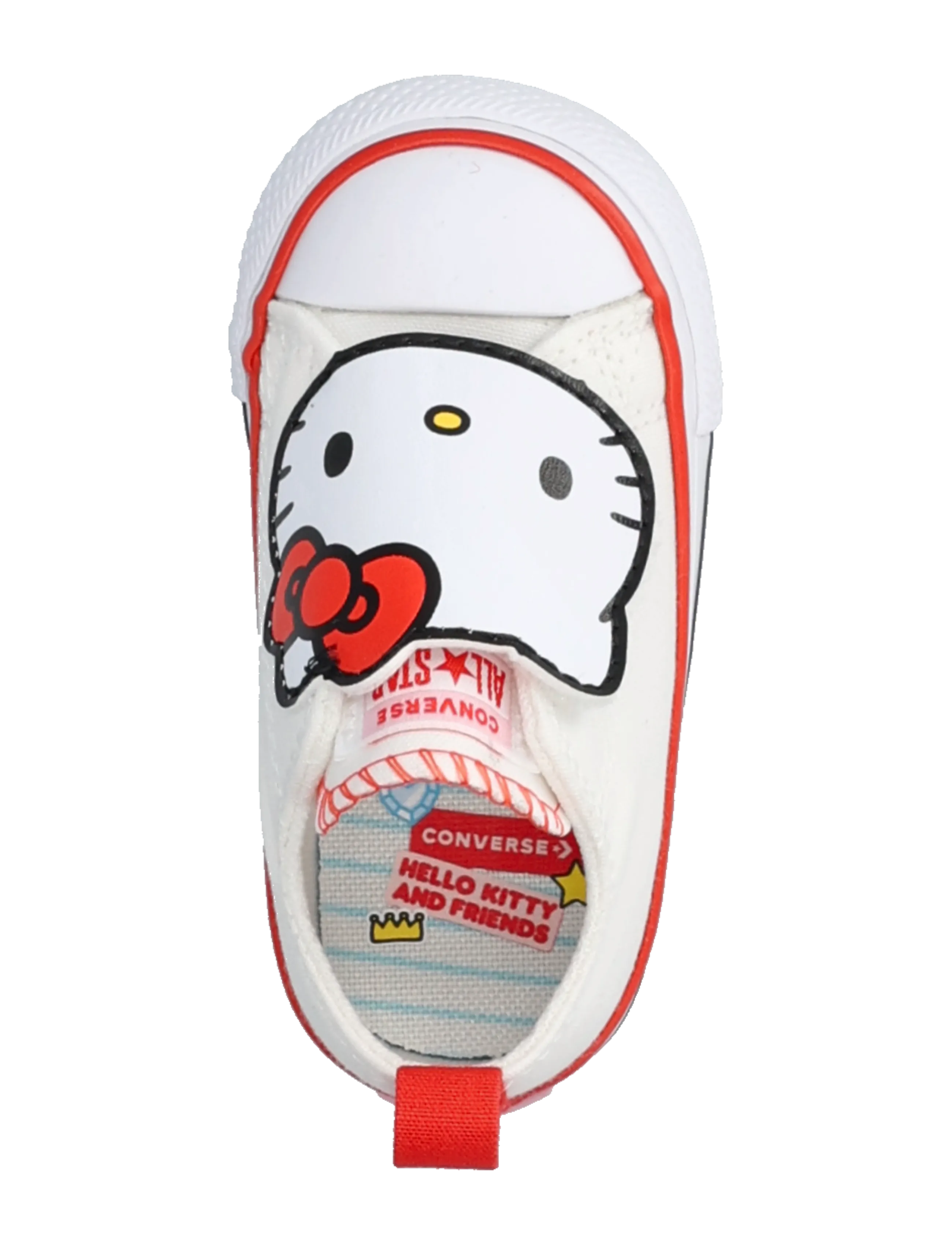 Converse - Chuck Taylor All Star 2V - canvas-sneaker - white/white/red - 3