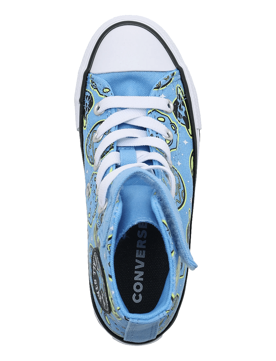 Converse - CTAS 1V HI LT. BLUE/NEON MANTIS/BLACK - ketsid ja tennised - blue - 3