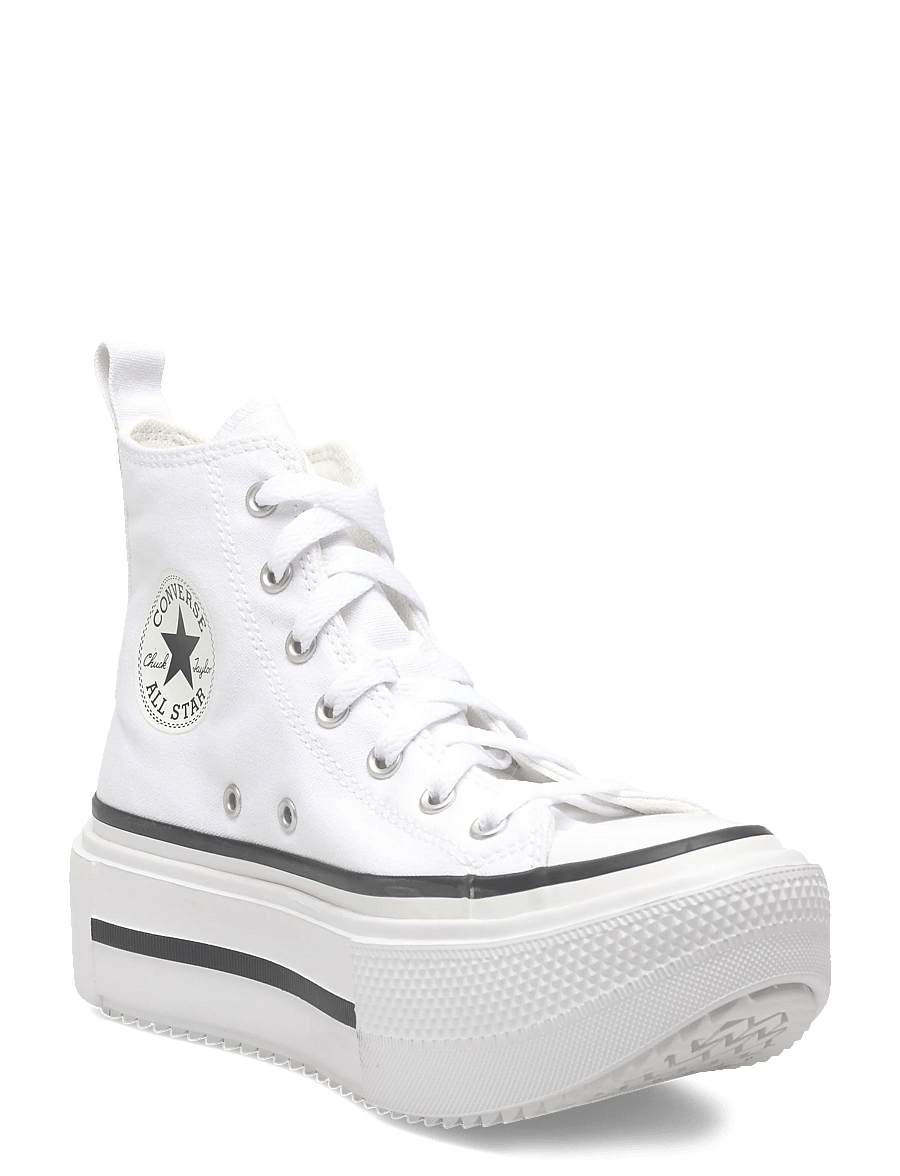 Converse - Chuck Taylor All Star Lift Double Stack - laisvalaikio batai aukštu aulu - white/black/egret - 0