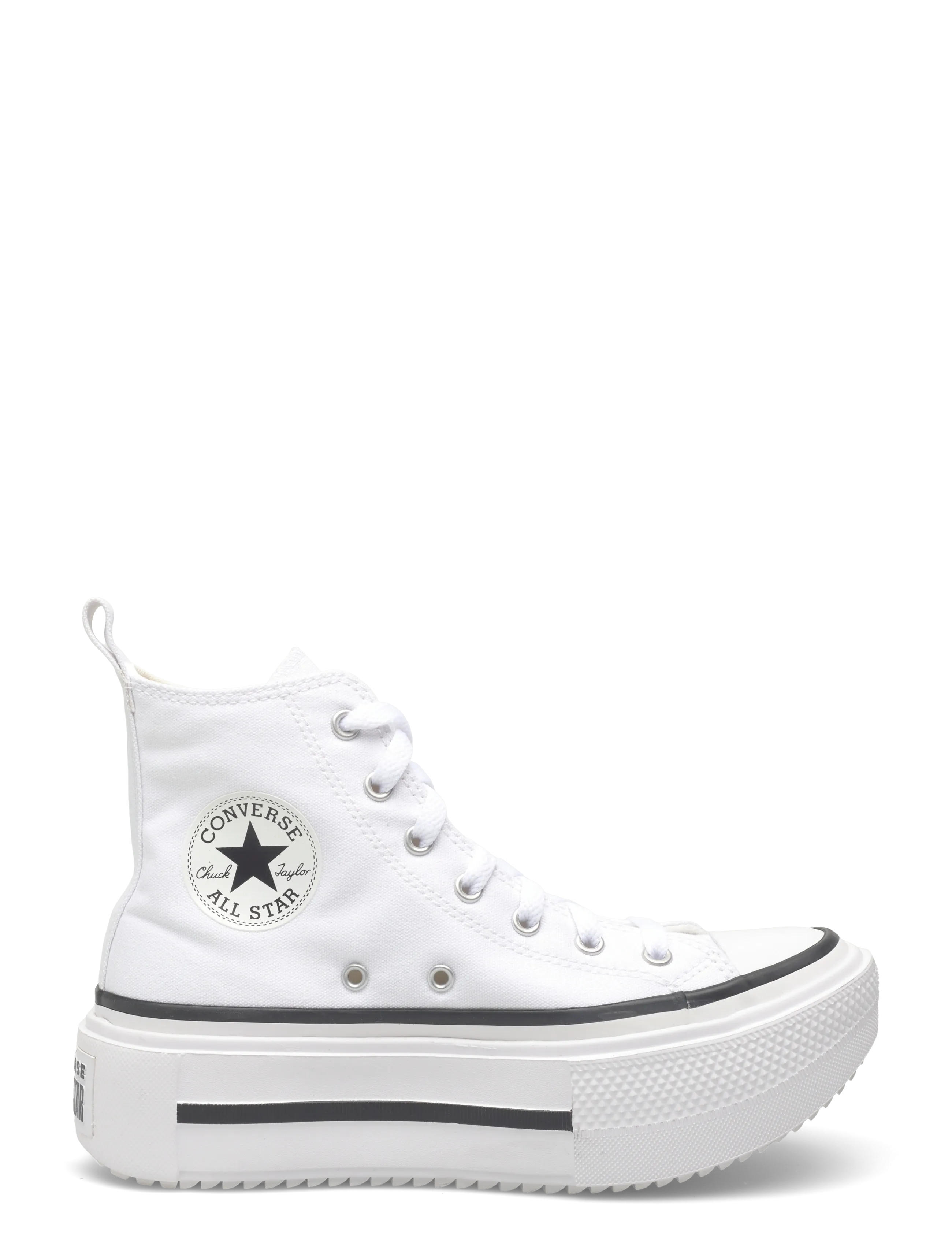 Converse - Chuck Taylor All Star Lift Double Stack - high-top sneakers - white/black/egret - 1