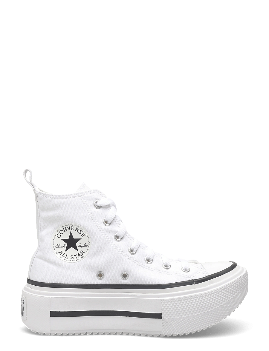 Converse - Chuck Taylor All Star Lift Double Stack - laisvalaikio batai aukštu aulu - white/black/egret - 1
