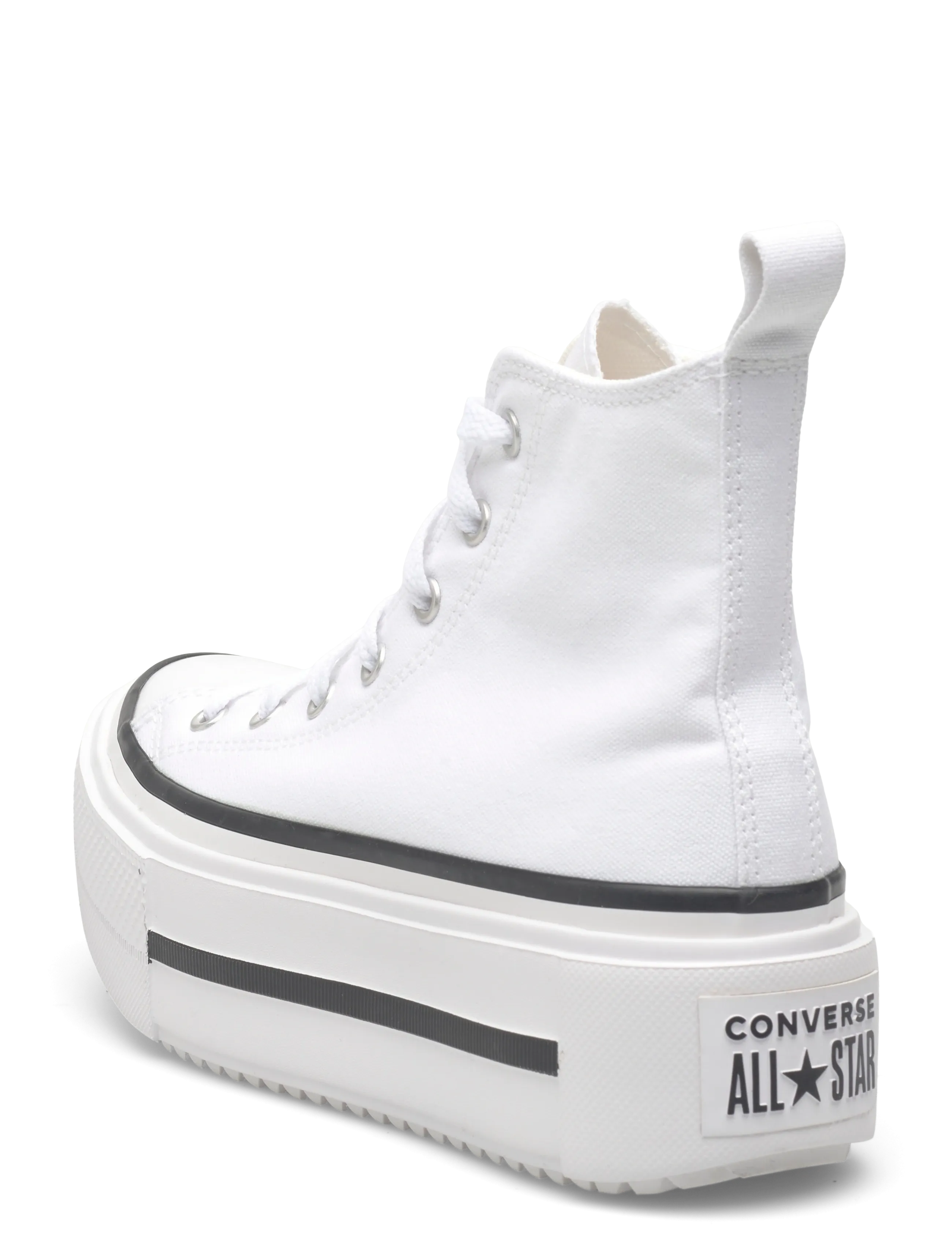 Converse - Chuck Taylor All Star Lift Double Stack - high-top sneakers - white/black/egret - 2