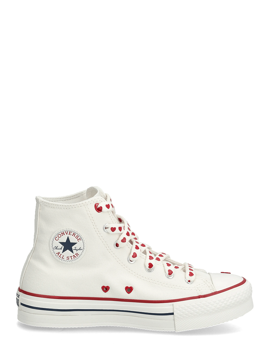Converse - CTAS EVA LIFT HI VINTAGE WHITE - höga sneakers - white - 2