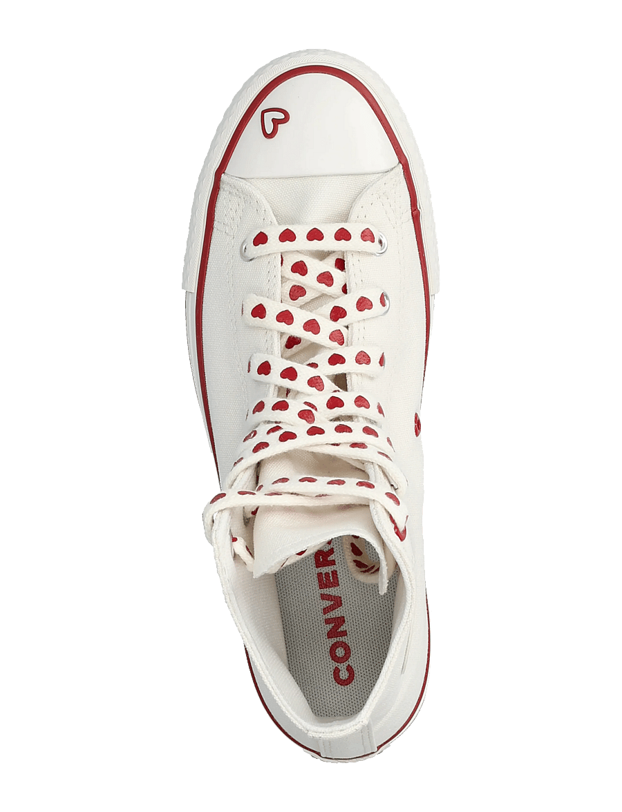 Converse - CTAS EVA LIFT HI VINTAGE WHITE - höga sneakers - white - 3