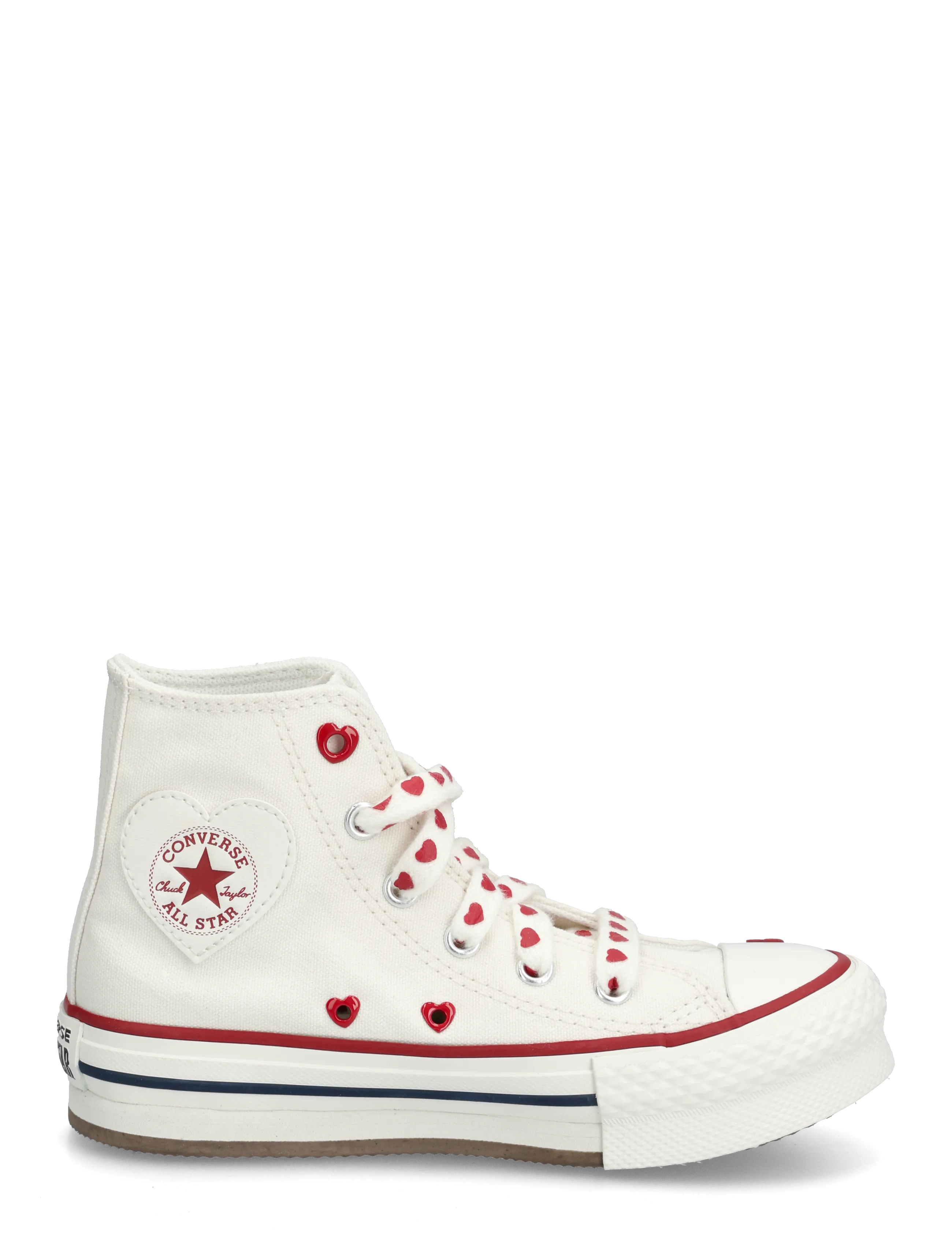 Converse - CTAS EVA LIFT HI VINTAGE WHITE - høje sneakers - brown - 1