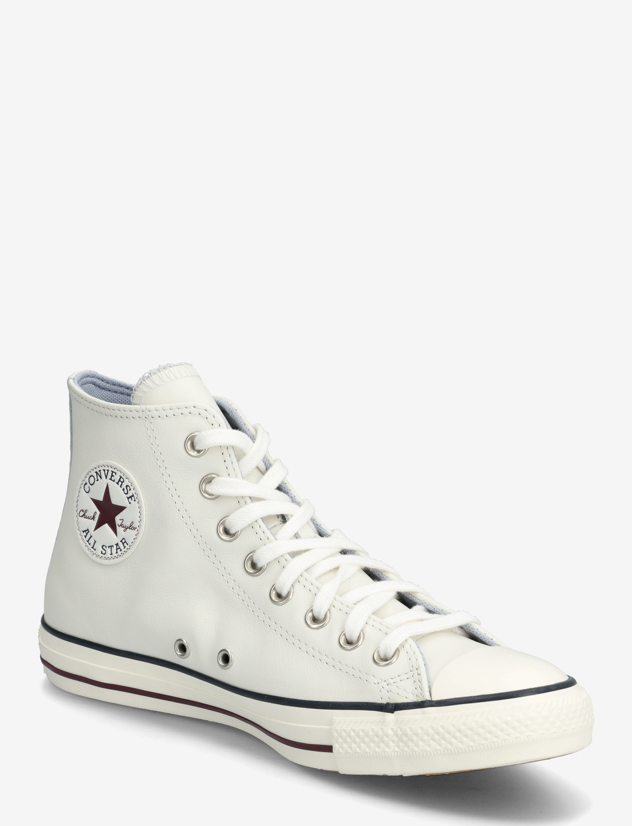 Converse - CTAS HI VINTAGE WHITE/DEEP BORDEAUX - za kostkę - white - 0